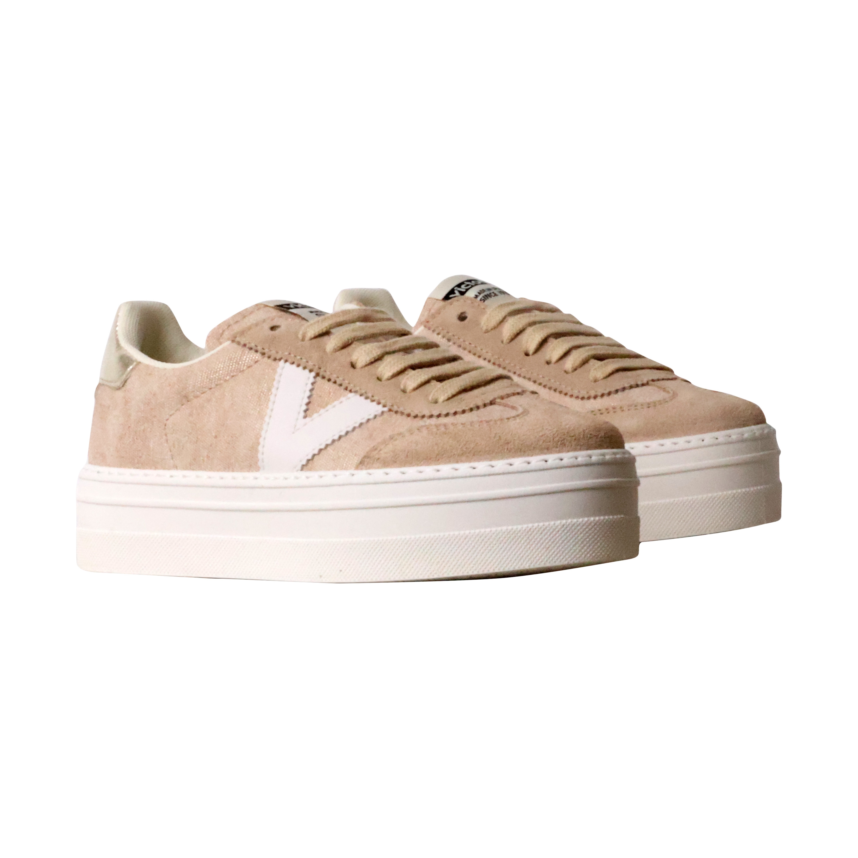 Leather trainers VICTORIA Grey