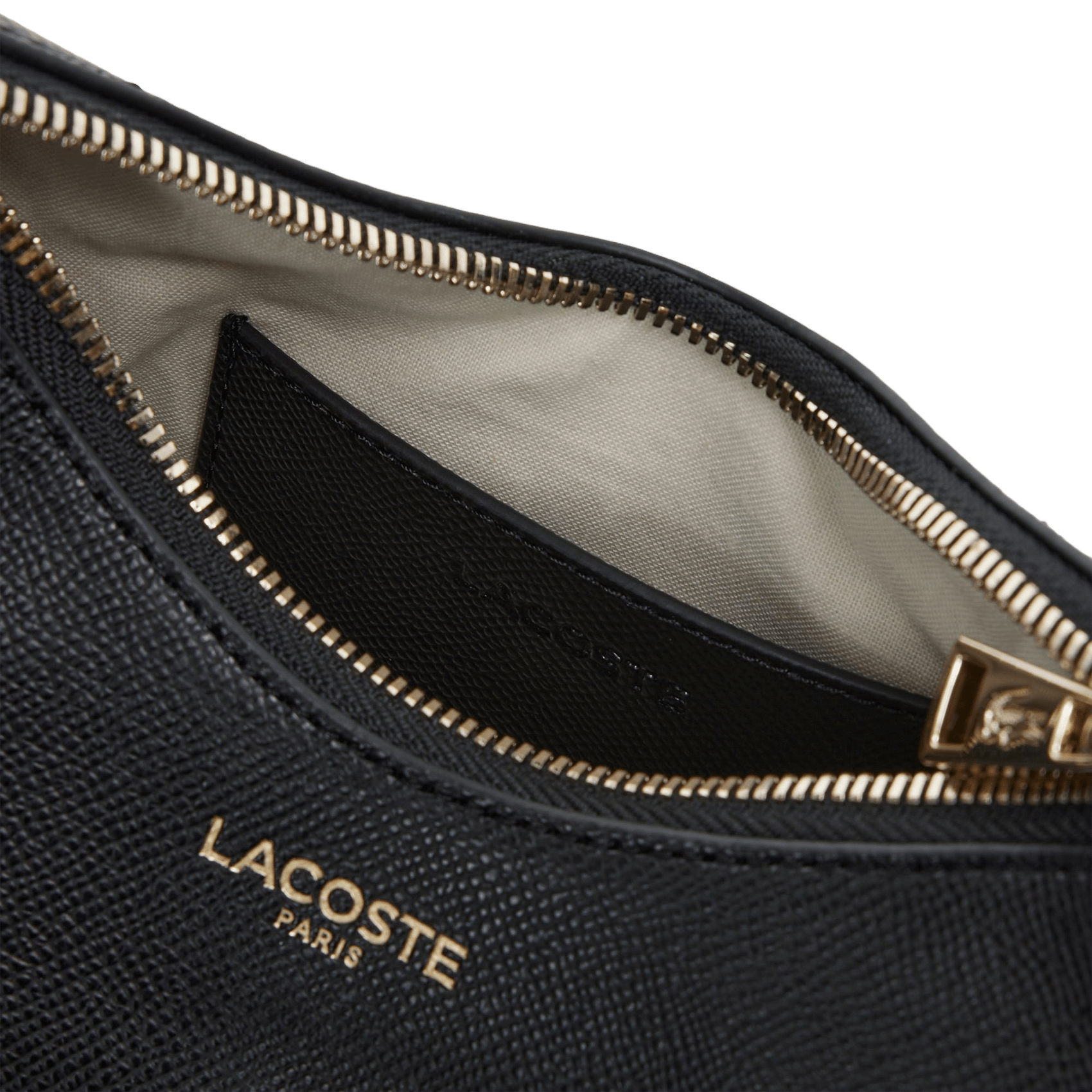 Mondtasche Champs-Élysées aus Leder LACOSTE Schwarz