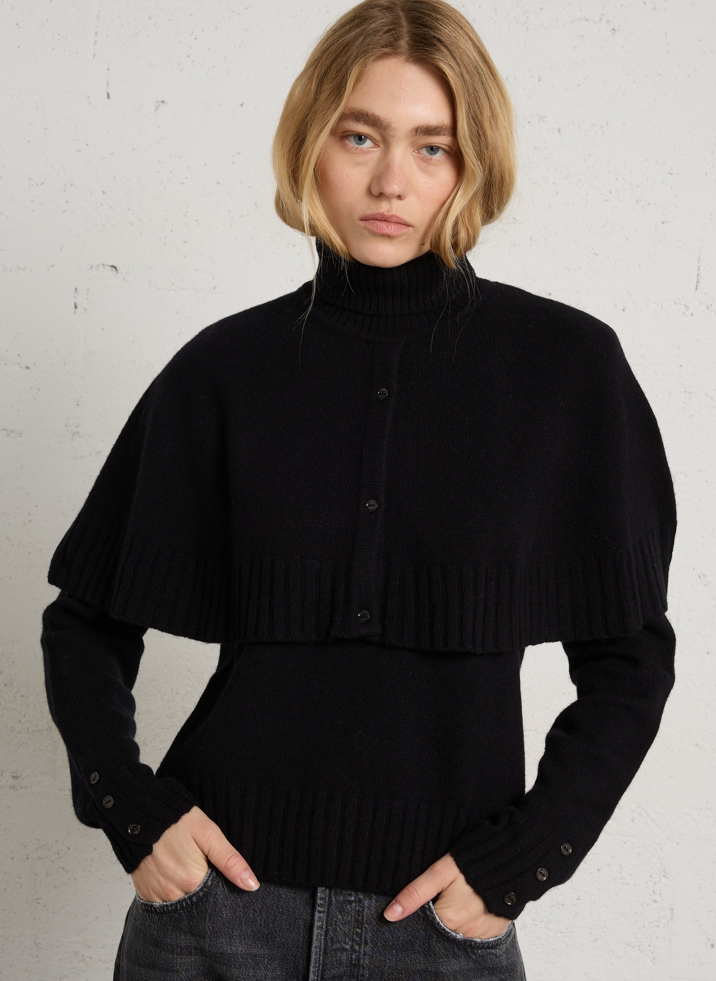 Pull col rond en laine BERENICE