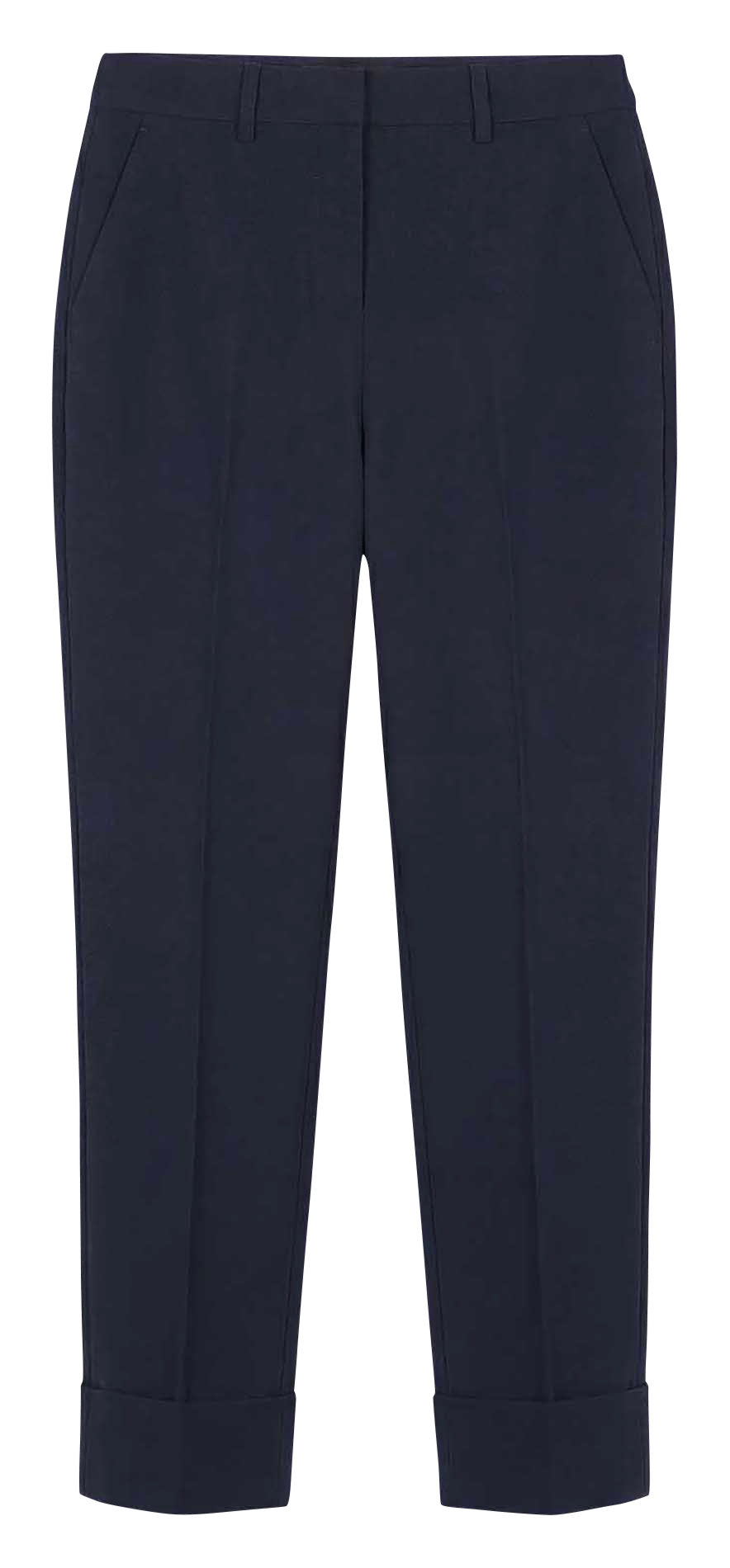 Pantalon carotte 7/8 ème uni PHILIPPA Nuit