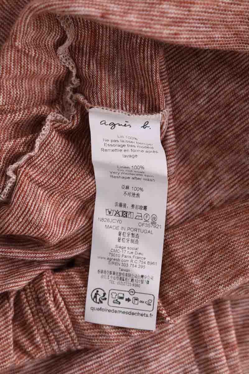 Straight-leg pants AGNES B. - Seconde Main Beige