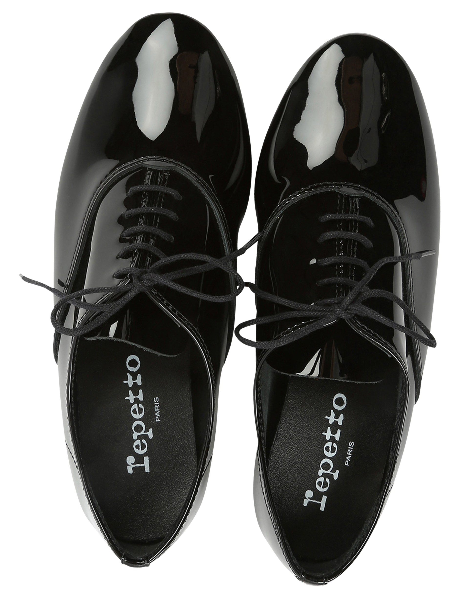 Lakleren molières met klein hakje REPETTO Zwart