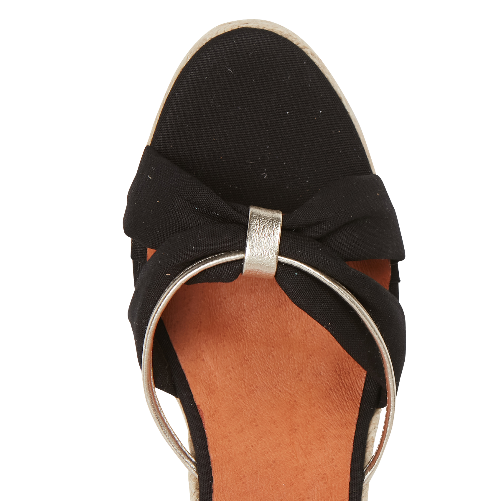 Recycled cotton wedge sandals LES TROPEZIENNES PAR M.BELARBI Black