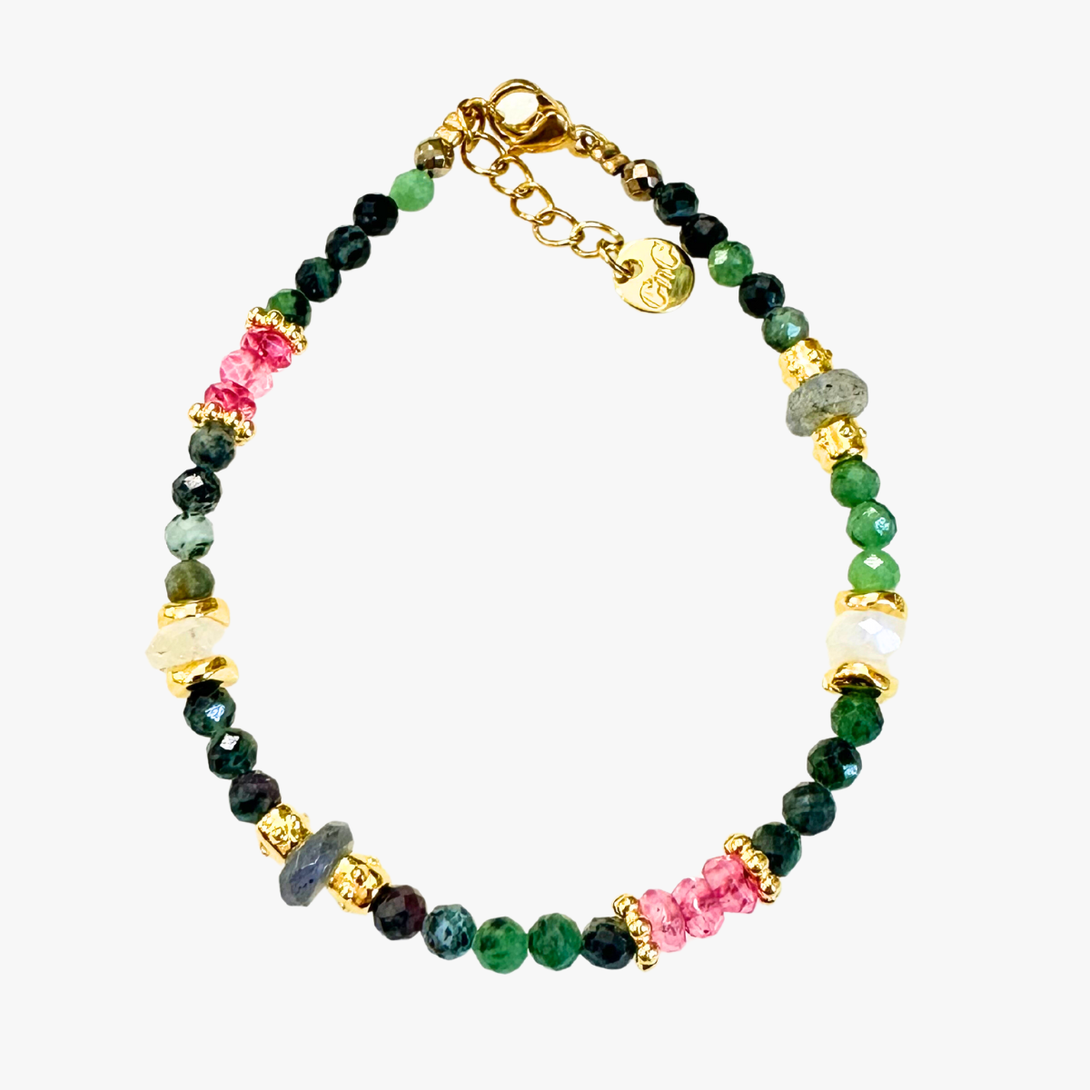 Ruby zoisite bracelet GINANDGER Multicolored