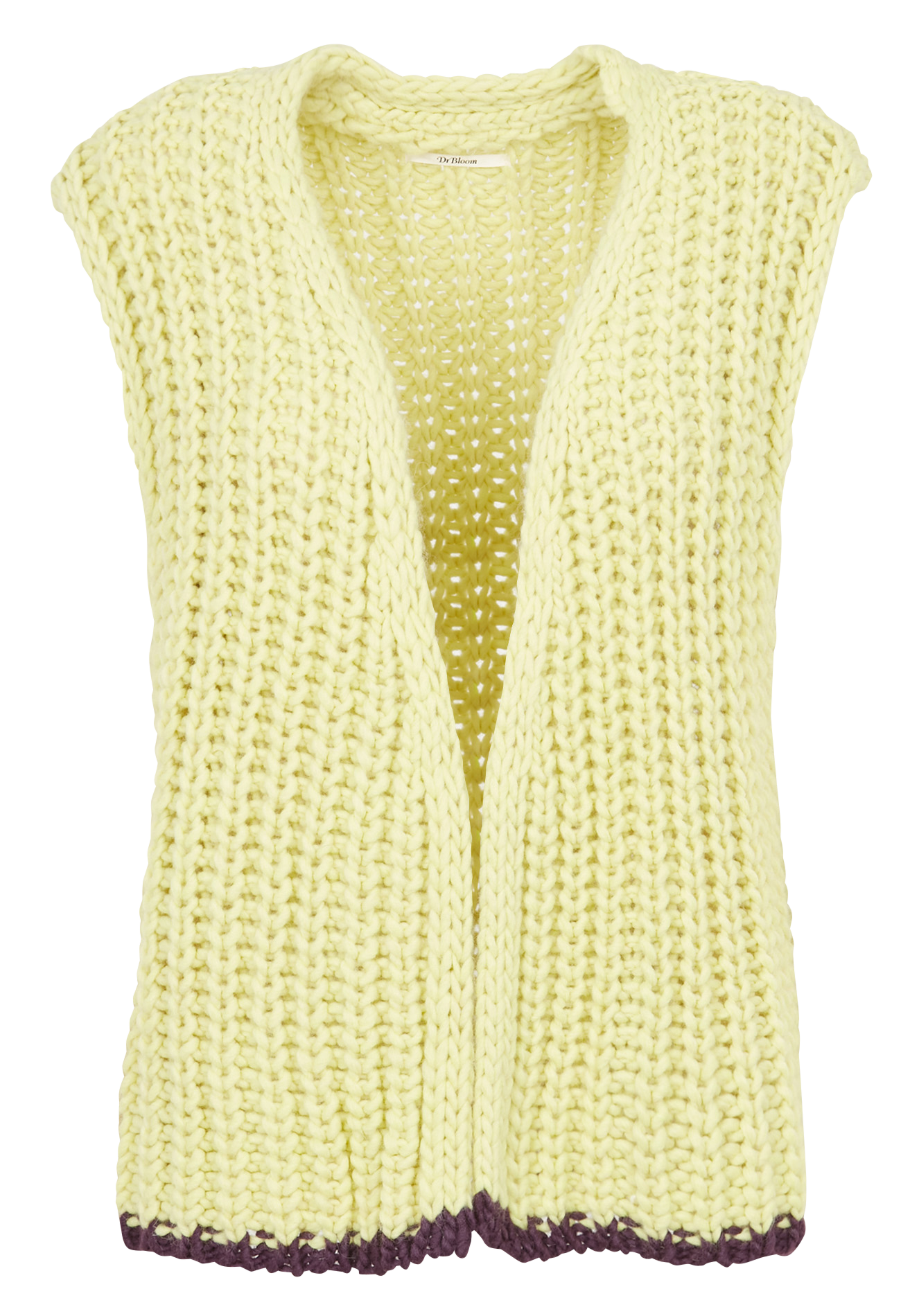 Gilet droit sans manches en maille DR BLOOM