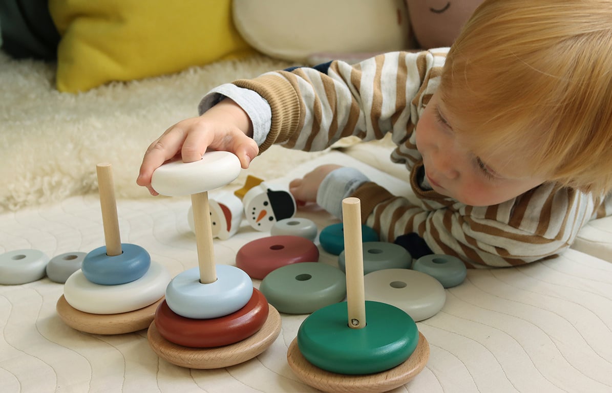 Stacking tower KINDSGUT Red