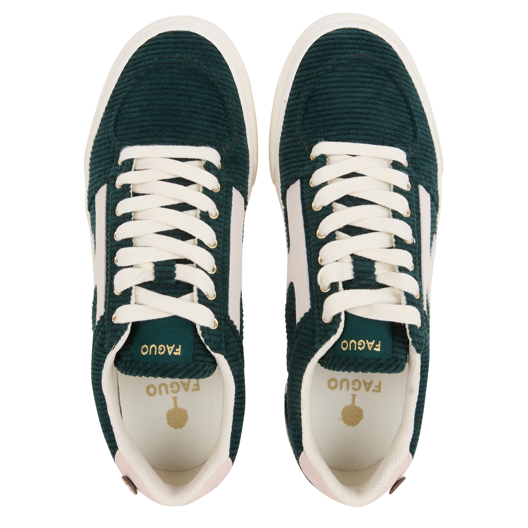 Sneaker aus Veloursleder FAGUO Grun