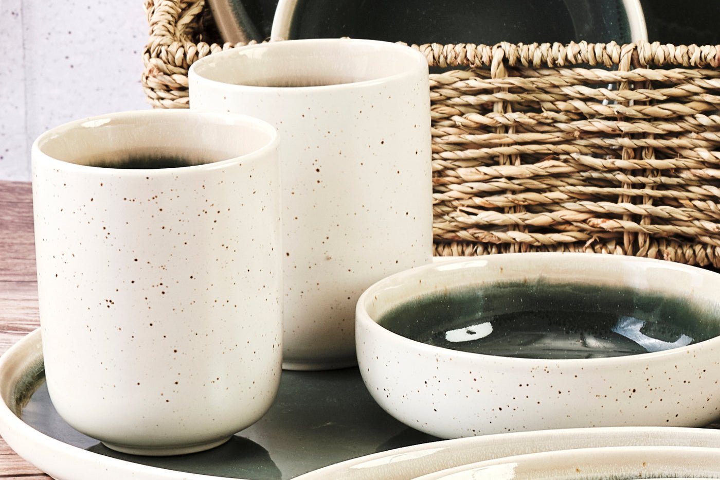 Mug oxygen 30cl - 6 pièces - rose poudre BJORN Vert