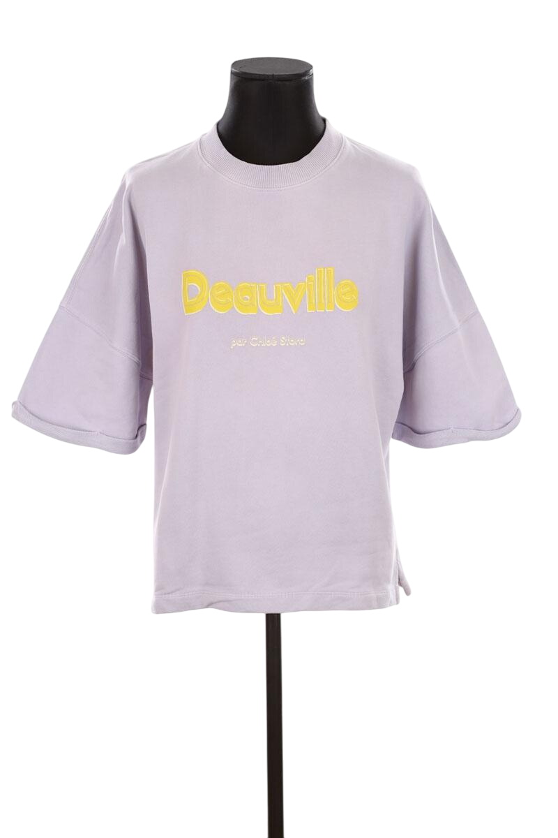 Cotton T-shirt CHLOE STORA - SECONDE MAIN Purple