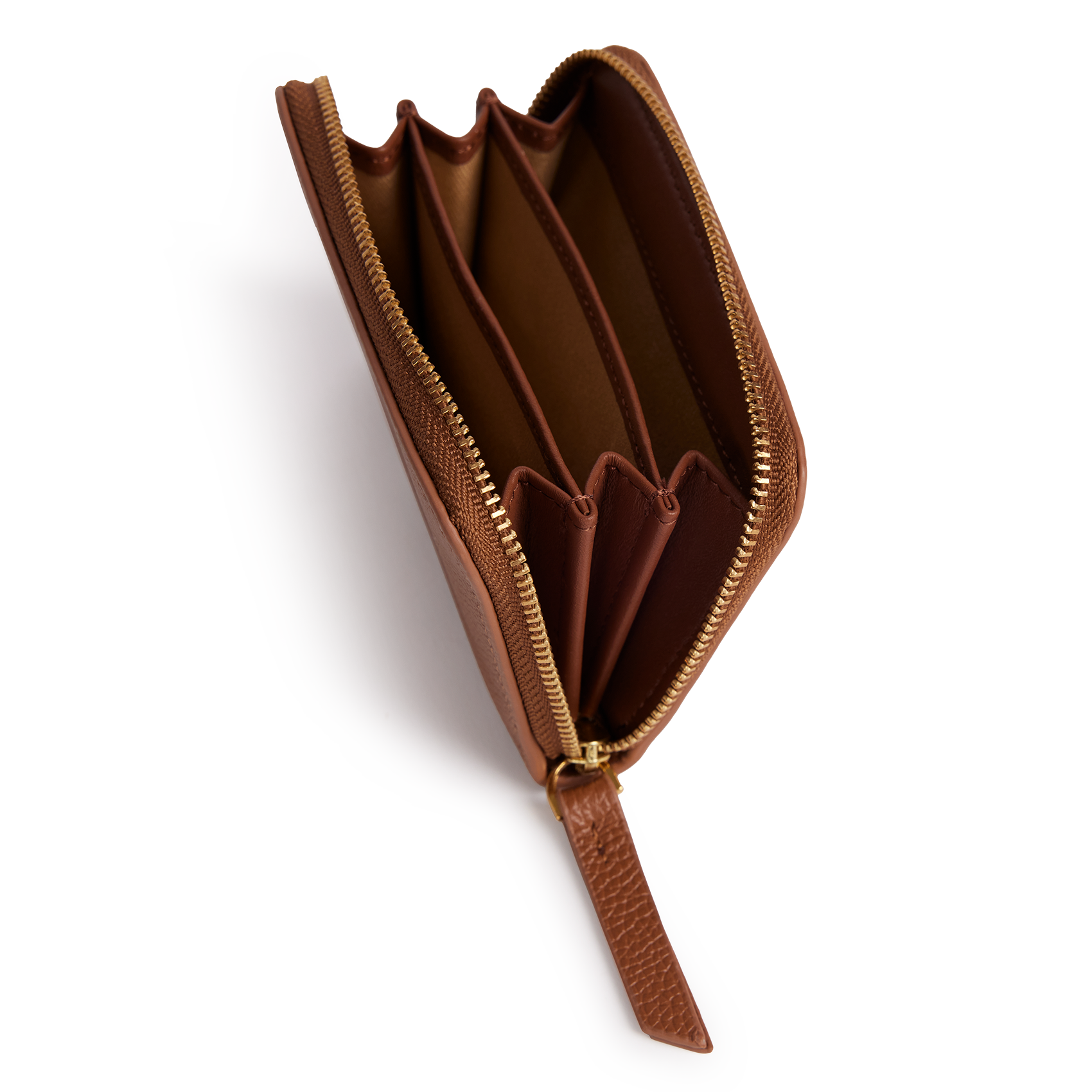 Porte monnaie en cuir NAT & NIN Marron