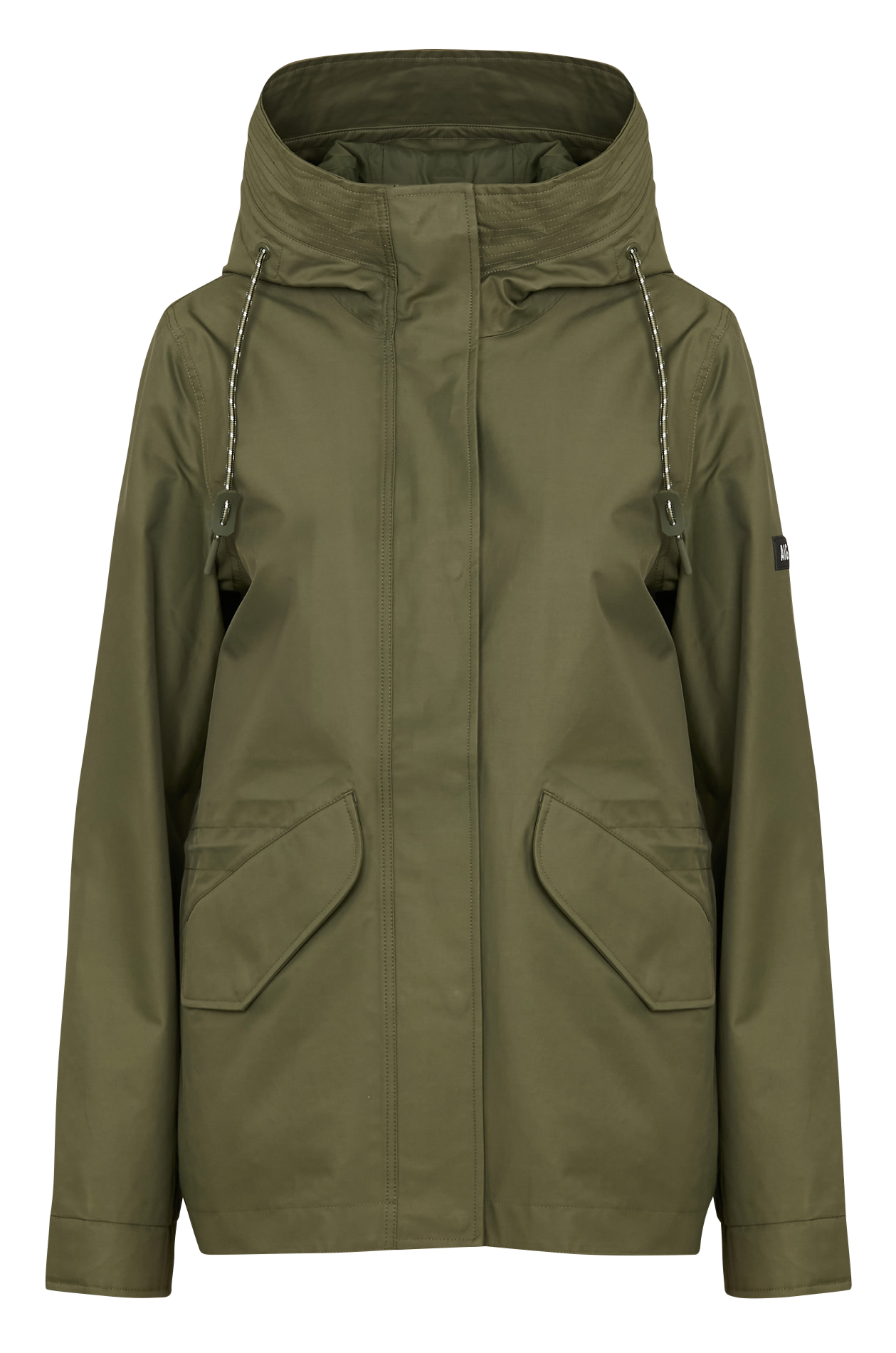 Cotton-blend hooded parka AIGLE Green