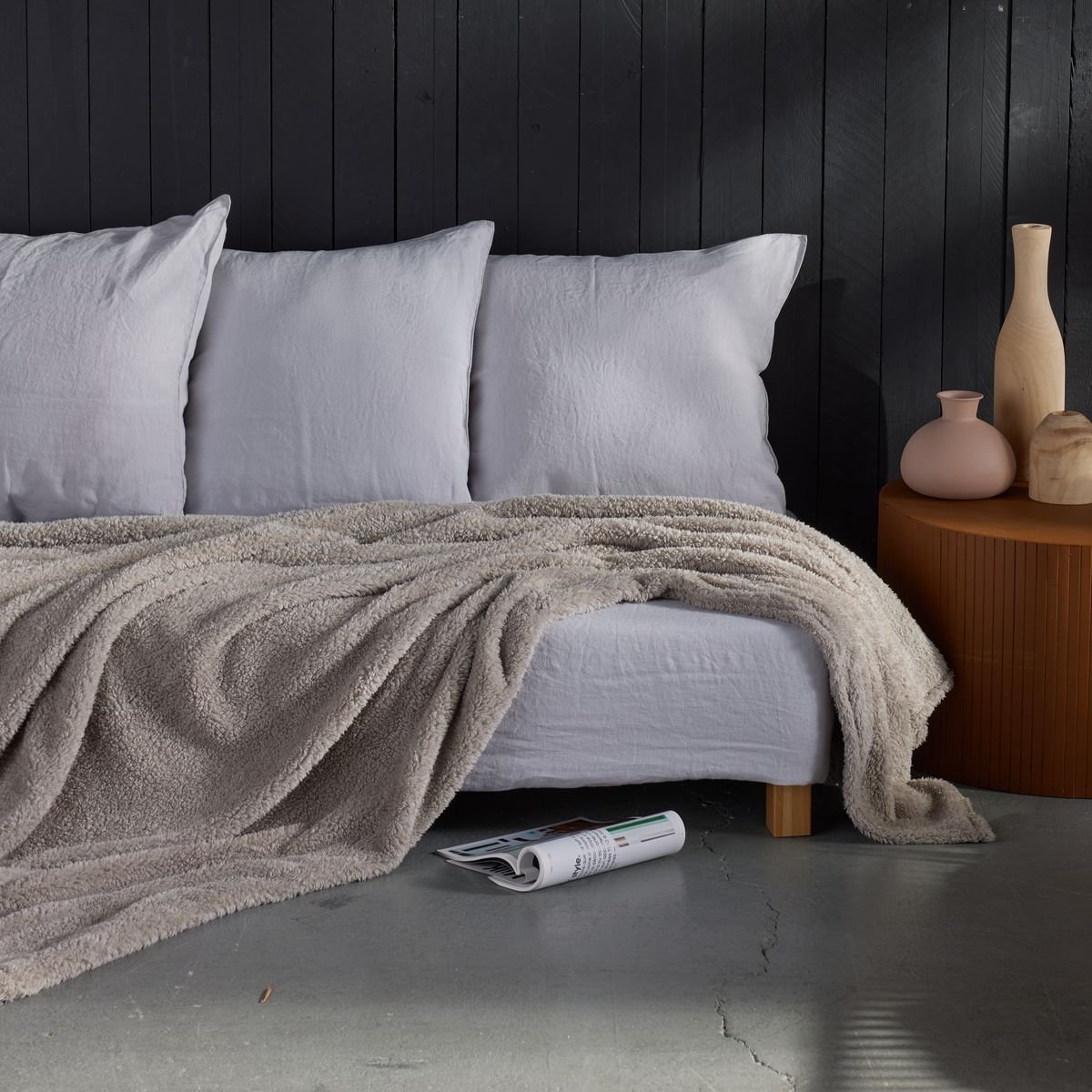 Plaid teddy TODAY LINGE DE MAISON Beige