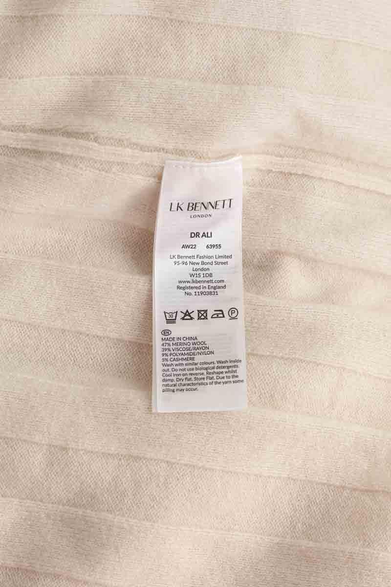 V-neck dress LK BENNETT - Seconde Main Beige