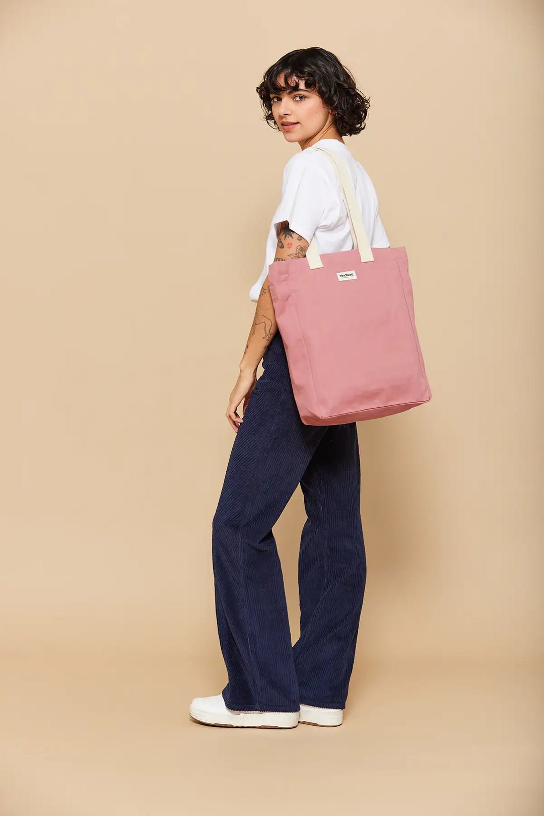 Cotton tote bag HINDBAG Pink