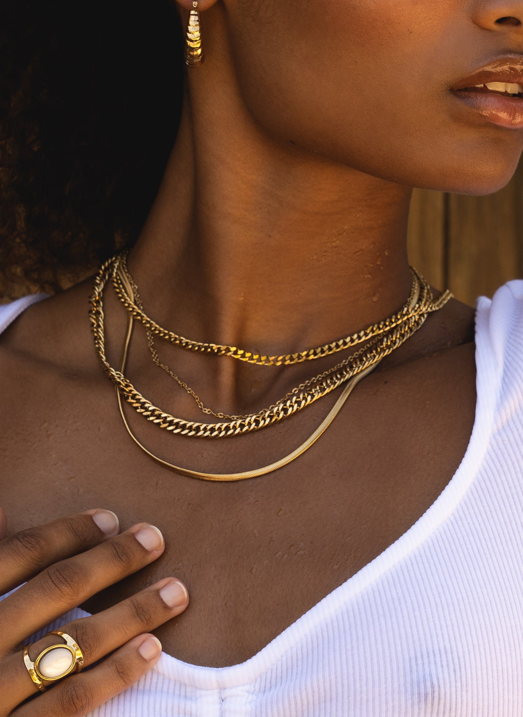 Carina chain necklace AEC Paris Golden