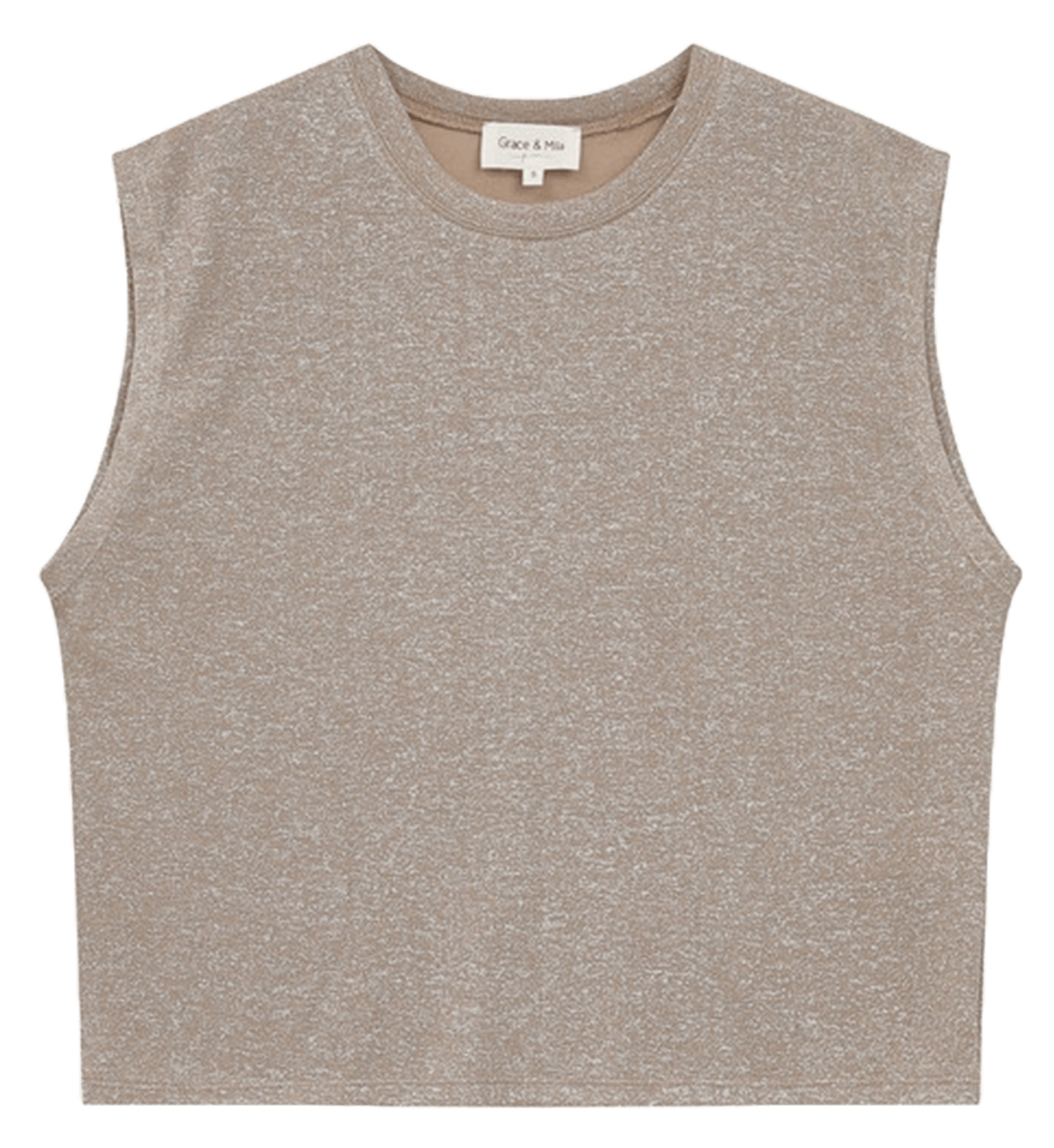 Tee-shirt col rond  GRACE ET MILA Marron