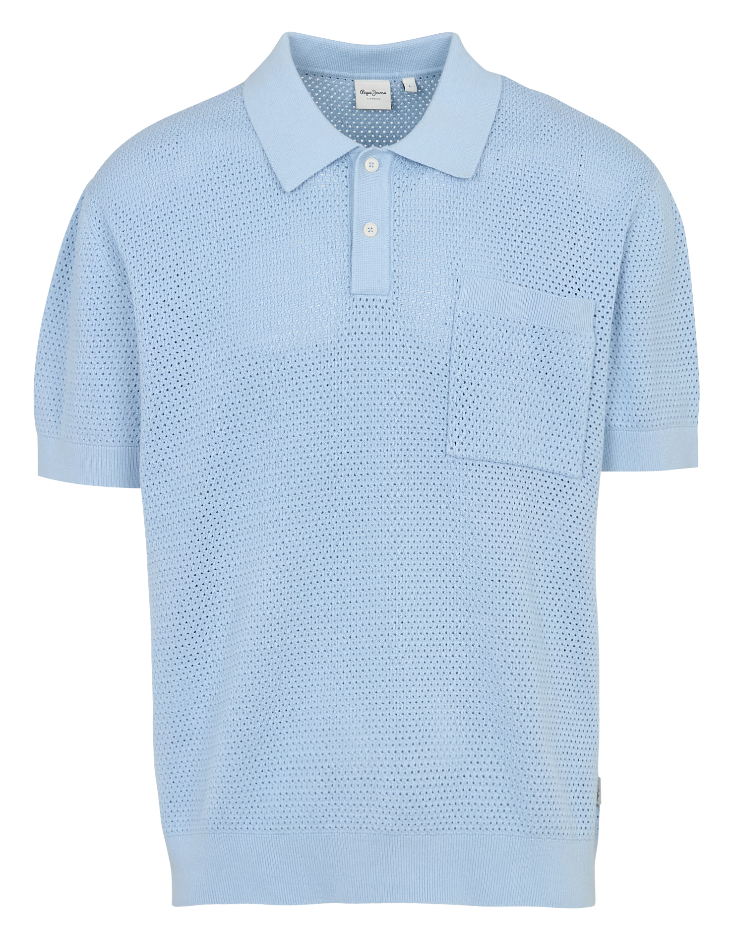 Oversized knit polo PEPE JEANS Blue