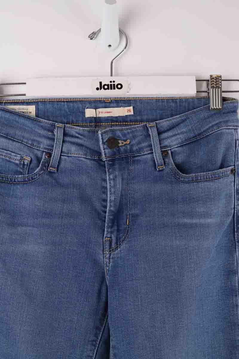 Cotton skinny jeans LEVI'S - Seconde main Blue