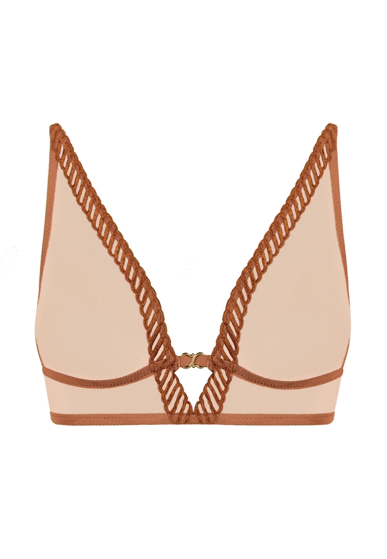Triangle bra AUBADE Brown