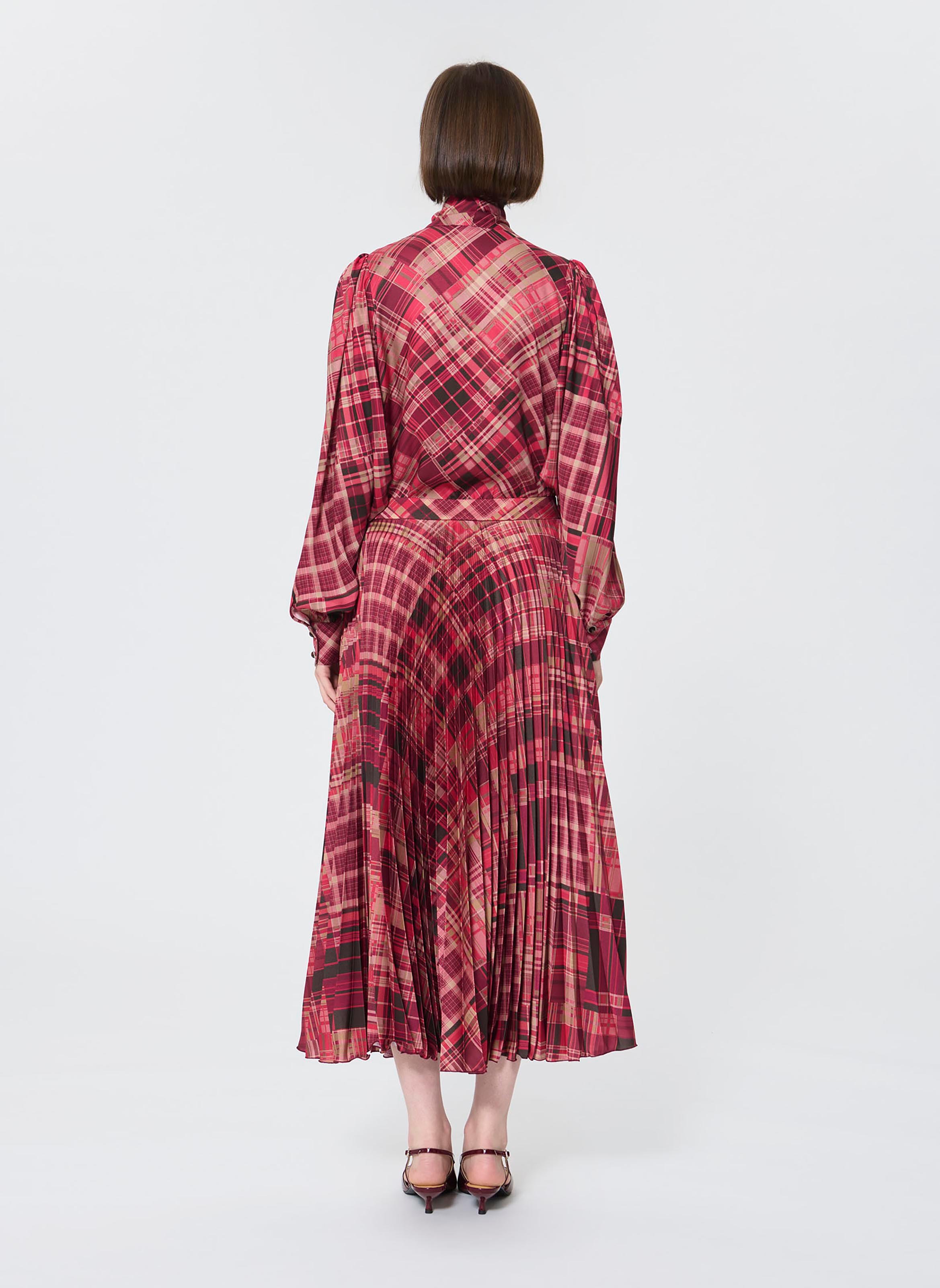 Long pleated skirt TARA JARMON Pink