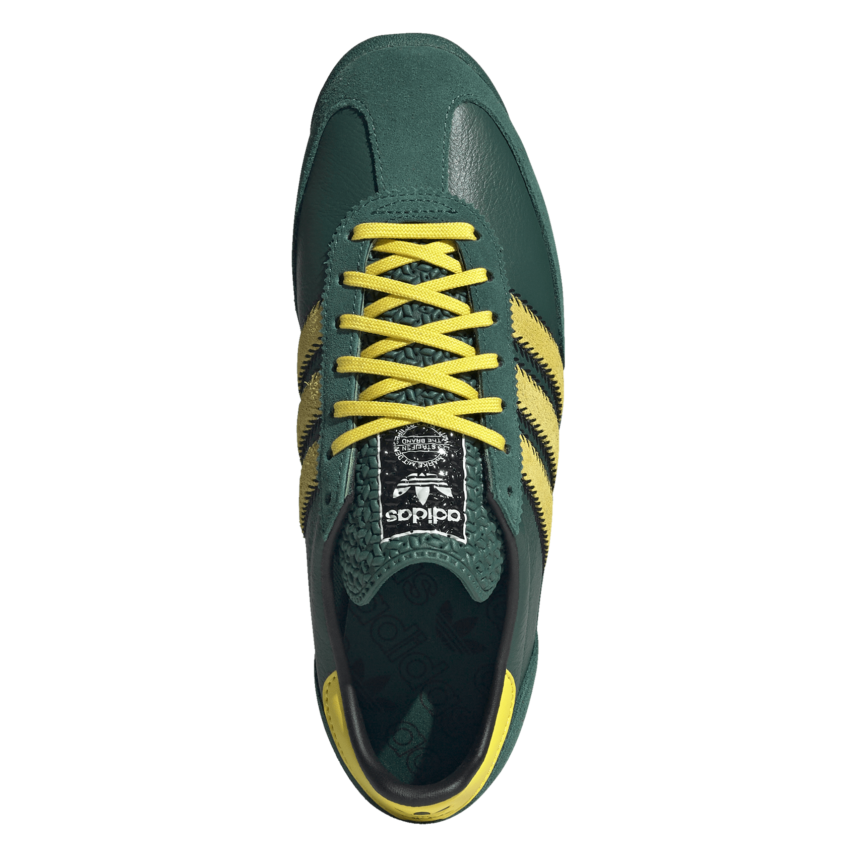 Baskets basses en cuir ADIDAS Vert