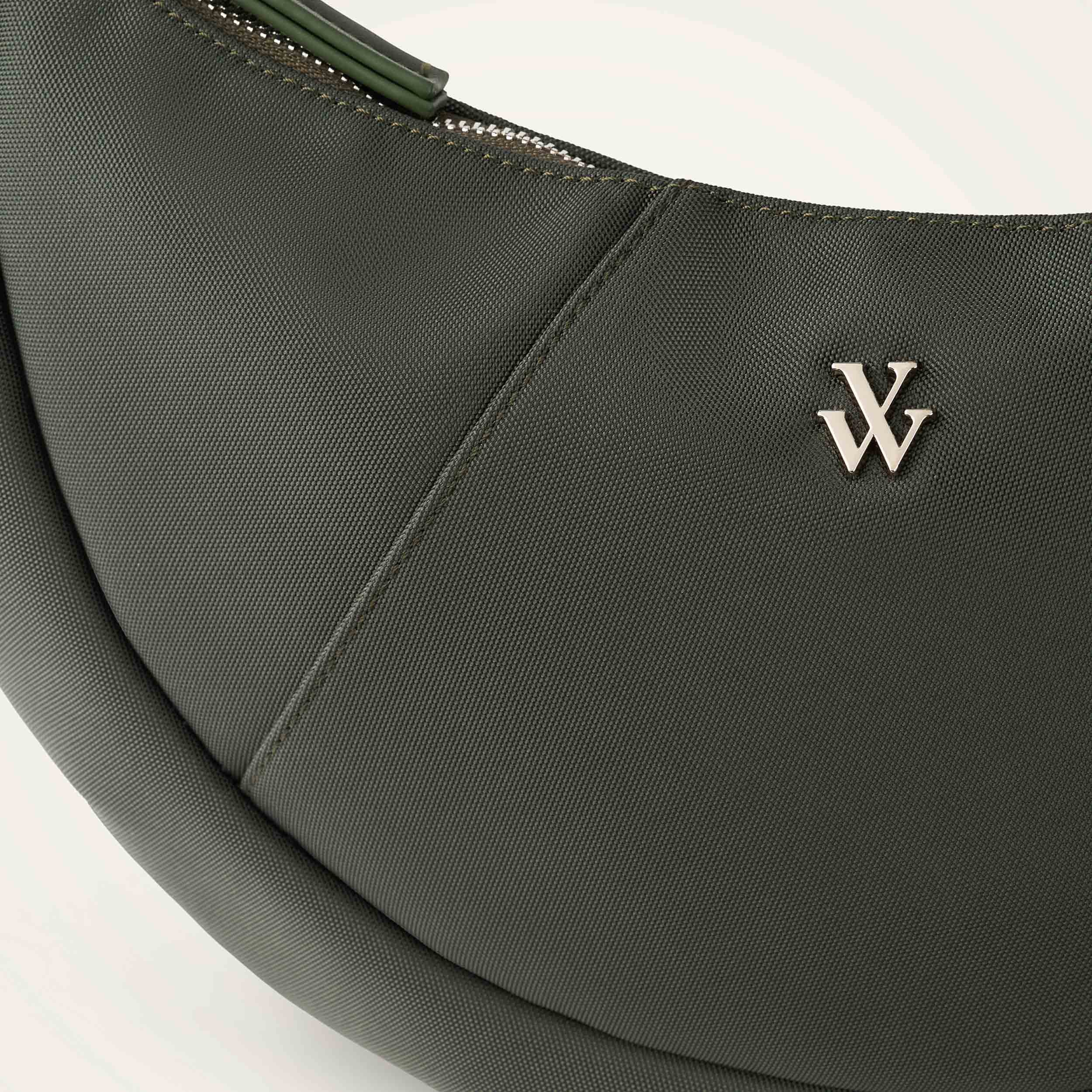 Nylon banana bag  VANESSA WU Green