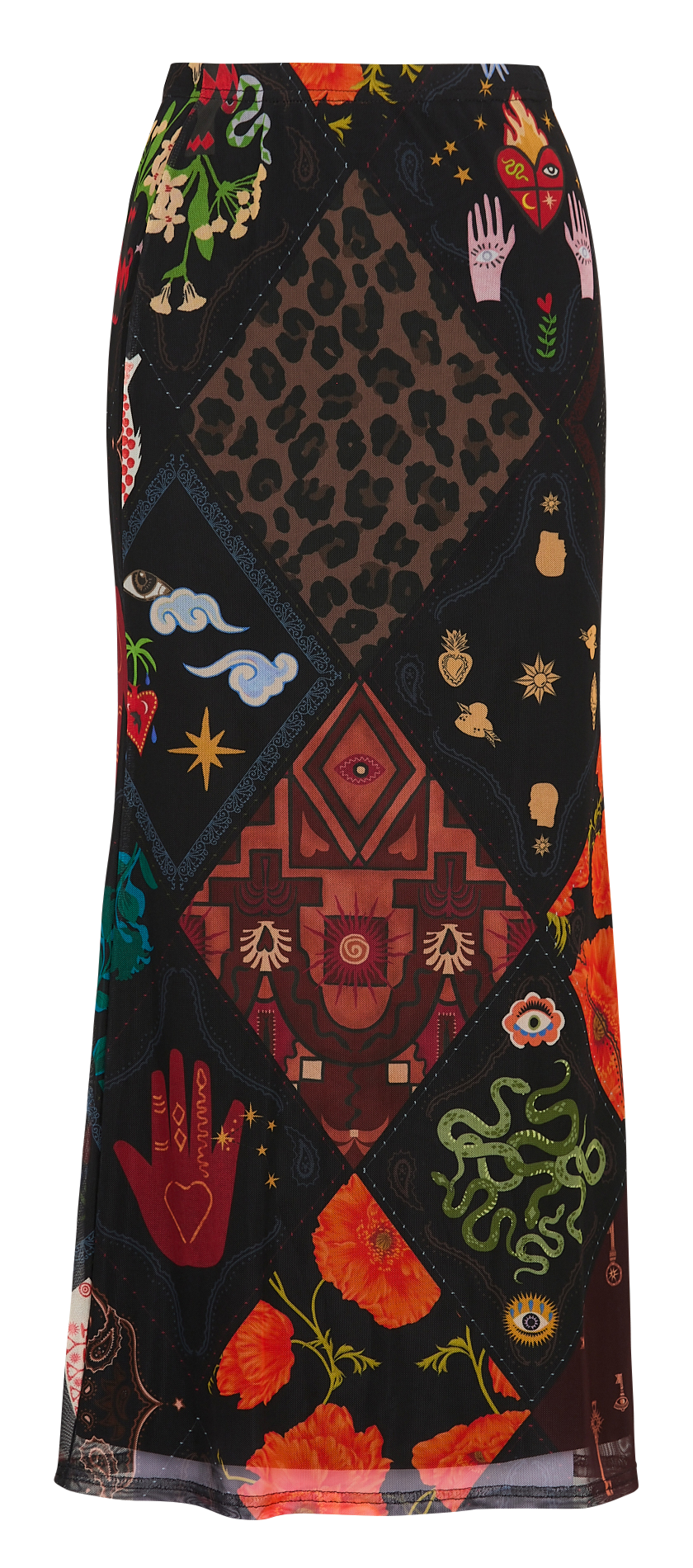 Jupe longue imprimée NEVER FULLY DRESSED Multicolore