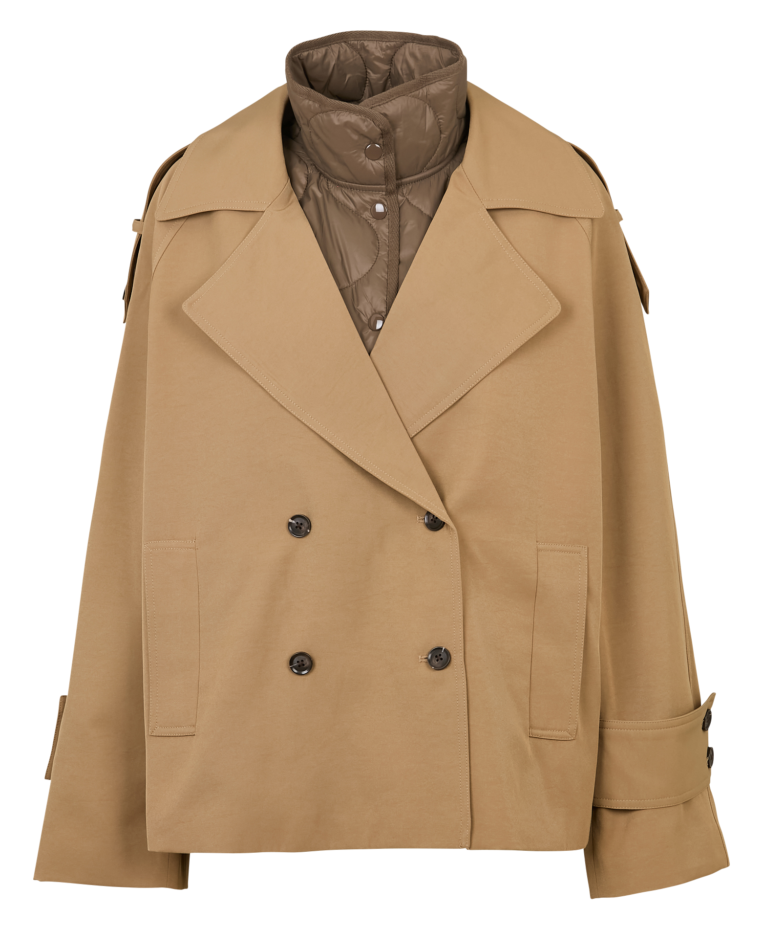 Trench droit ROUGE EDIT Marron