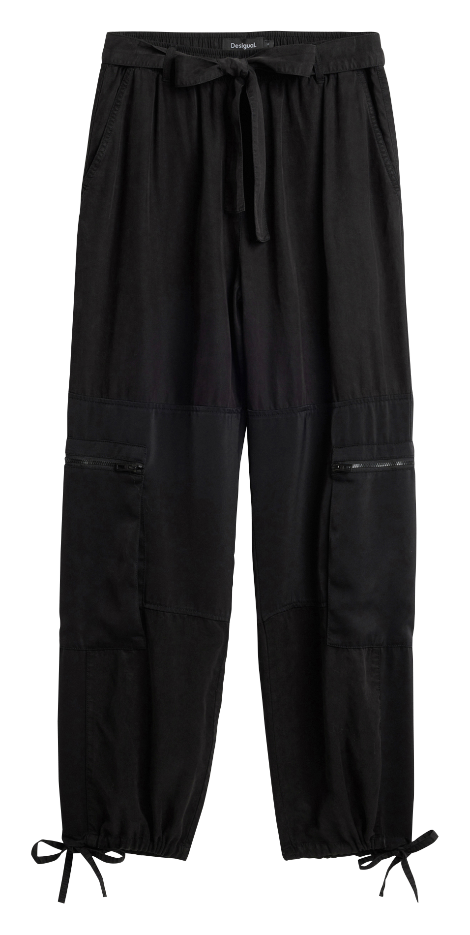 Pantalon droit DESIGUAL Noir