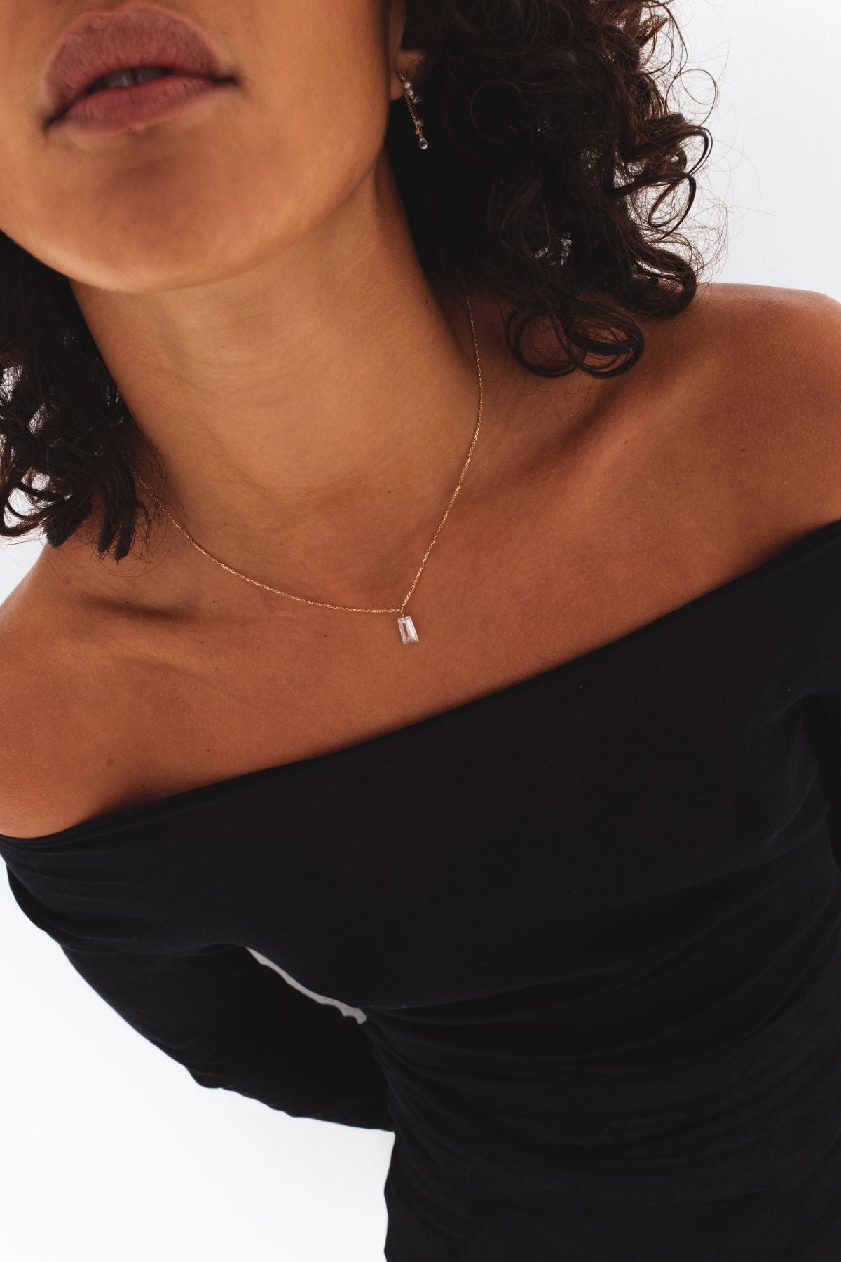 Sati gold necklace 750 - white diamond YAY Golden