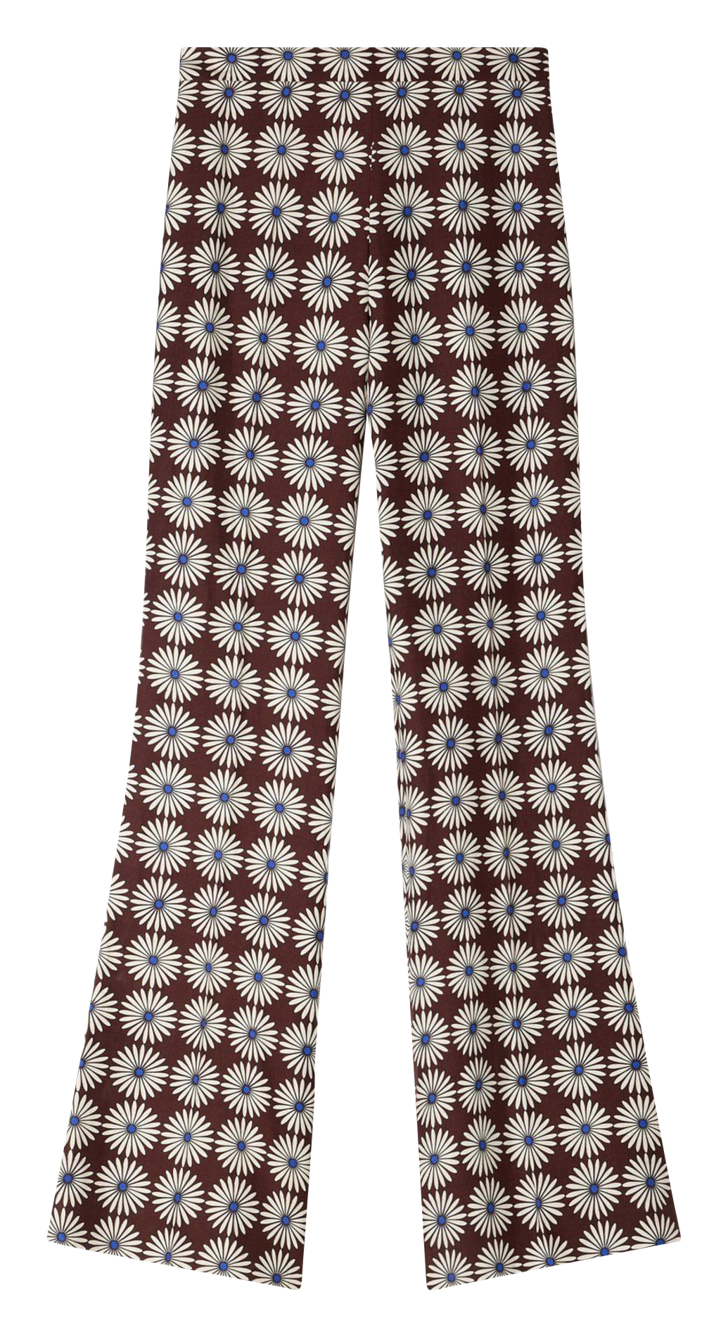 Floral print flare pants SANDRO Brown