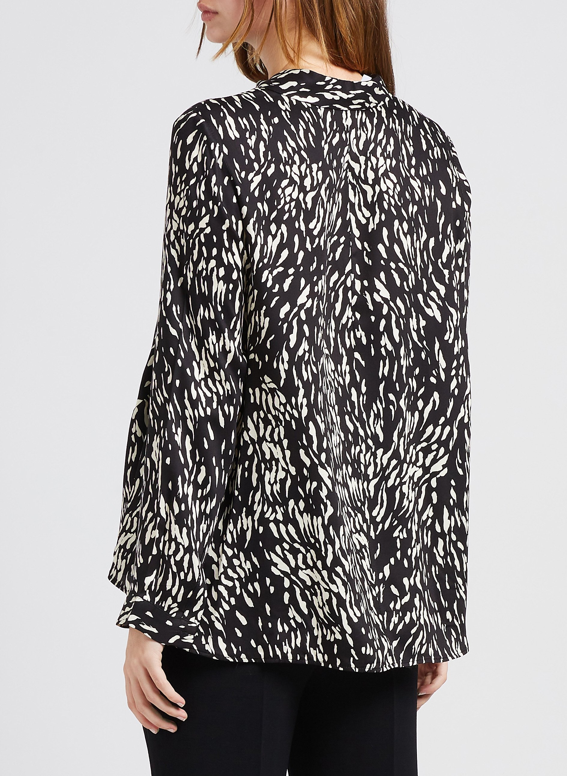 Printed A-line shirt IMPERIAL Black