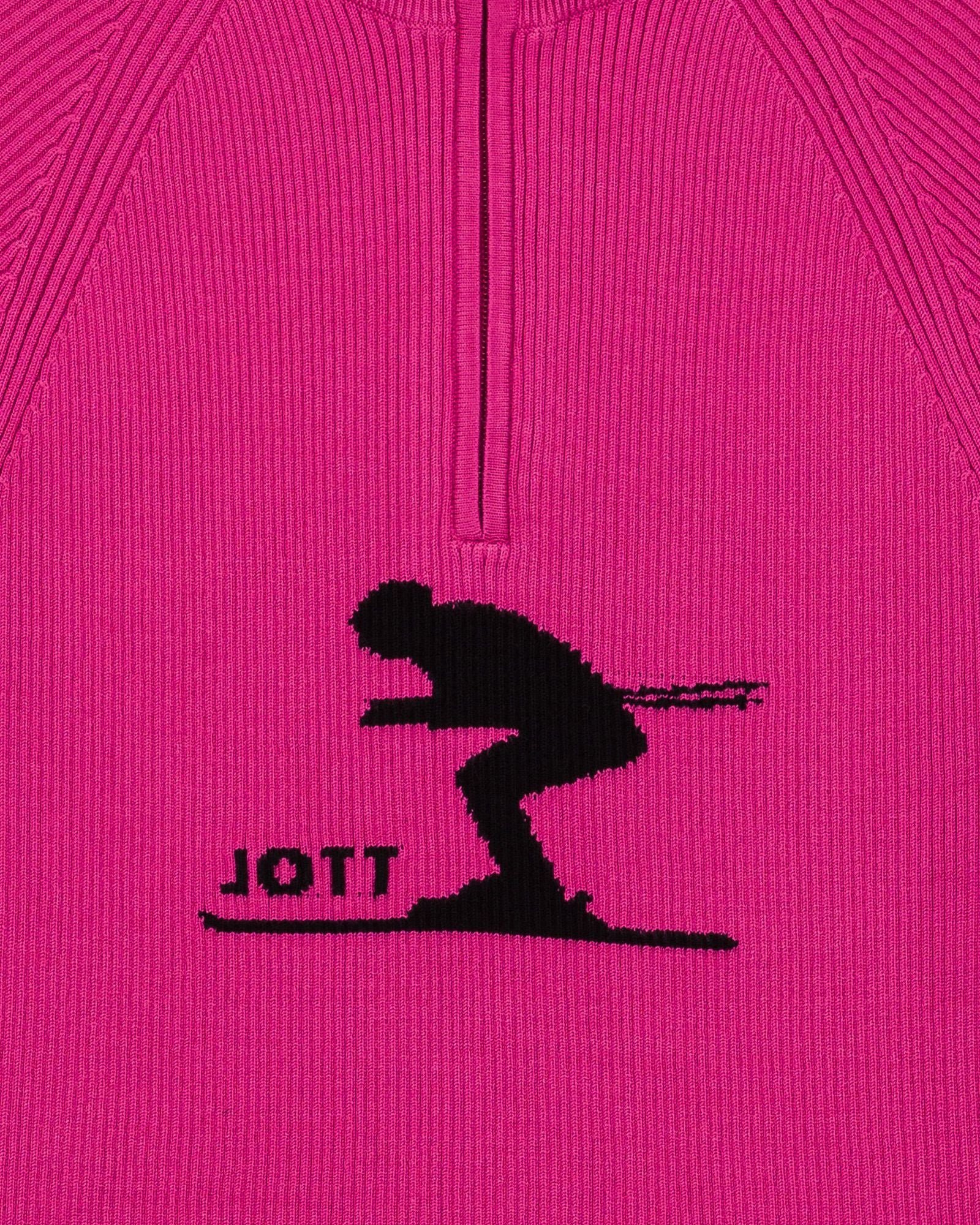 Ribbed high neck sweater mayt JOTT Pink