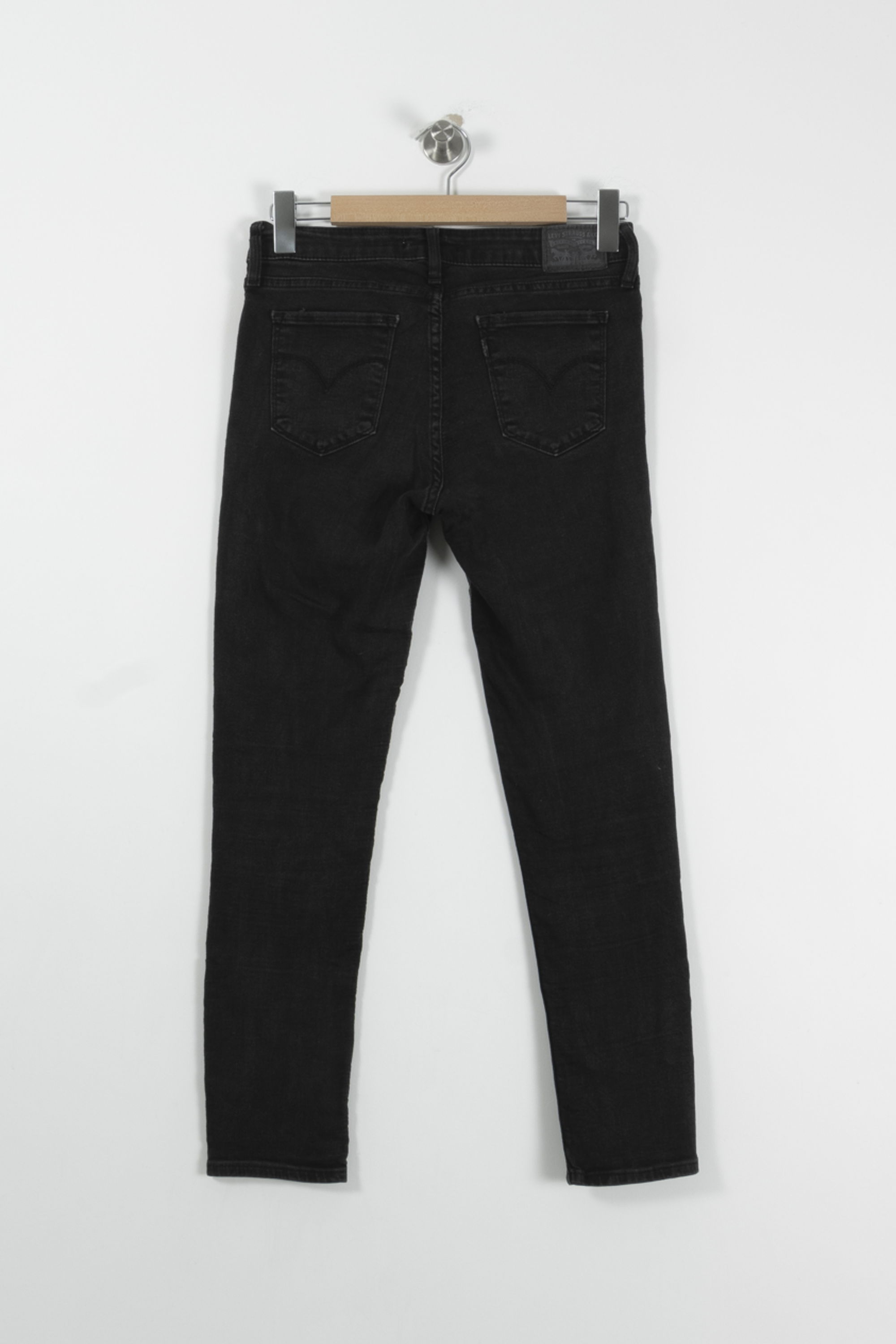 Cropped slim jeans with studs LEVI'S - Seconde main Black