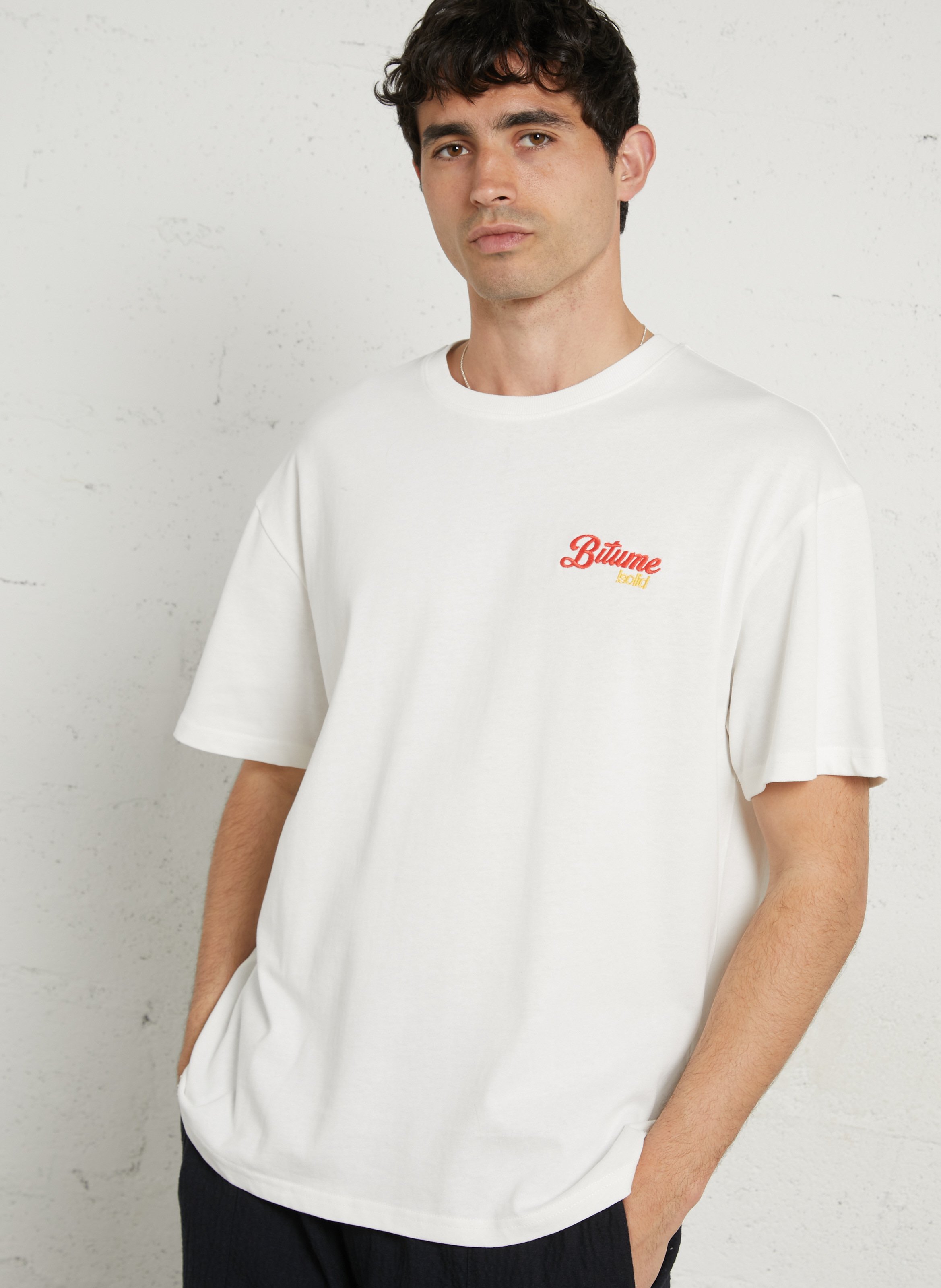 Camiliday round-neck sleeveless cotton top SOLID White