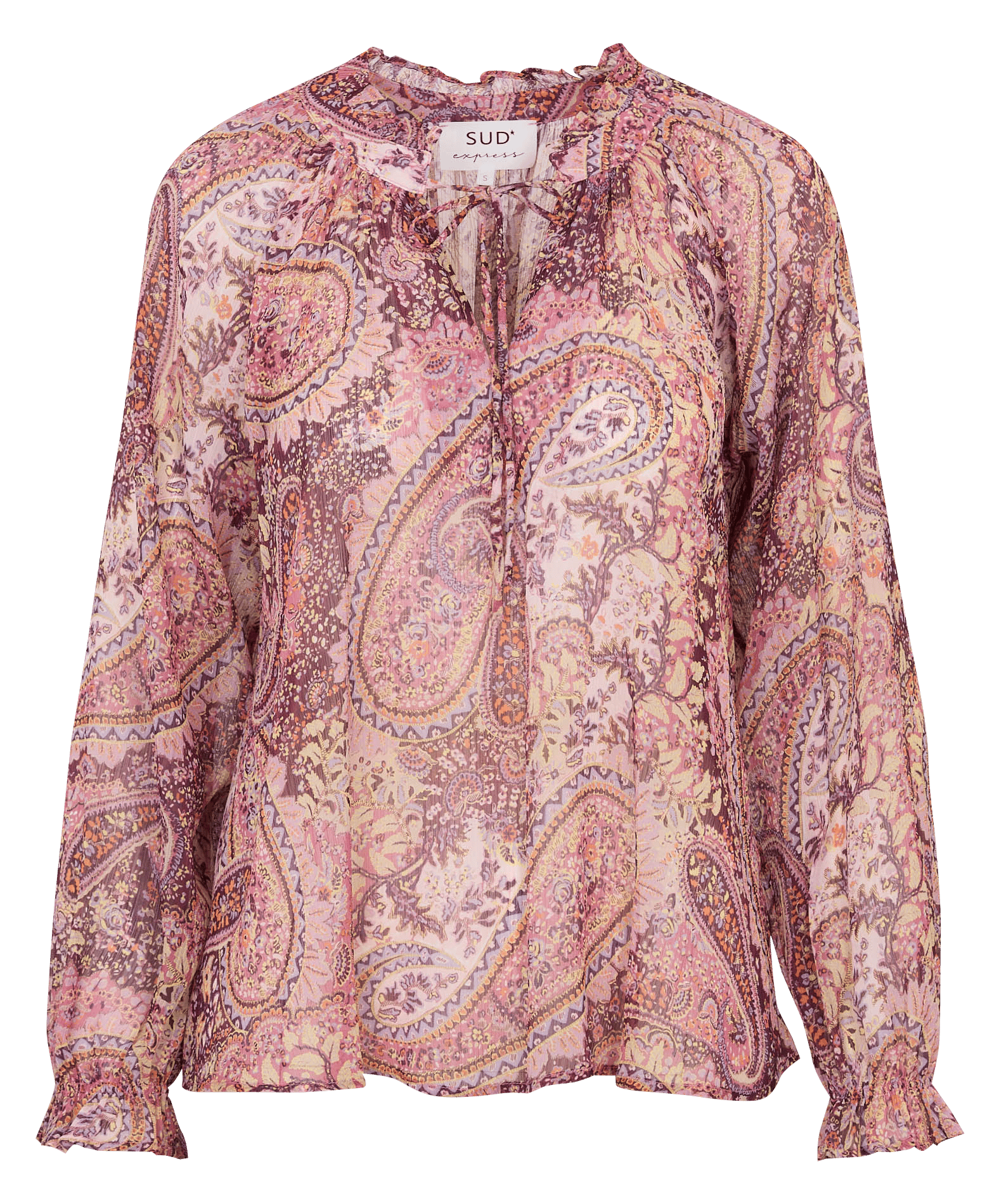 Flowy oversized blouse SUD EXPRESS Red