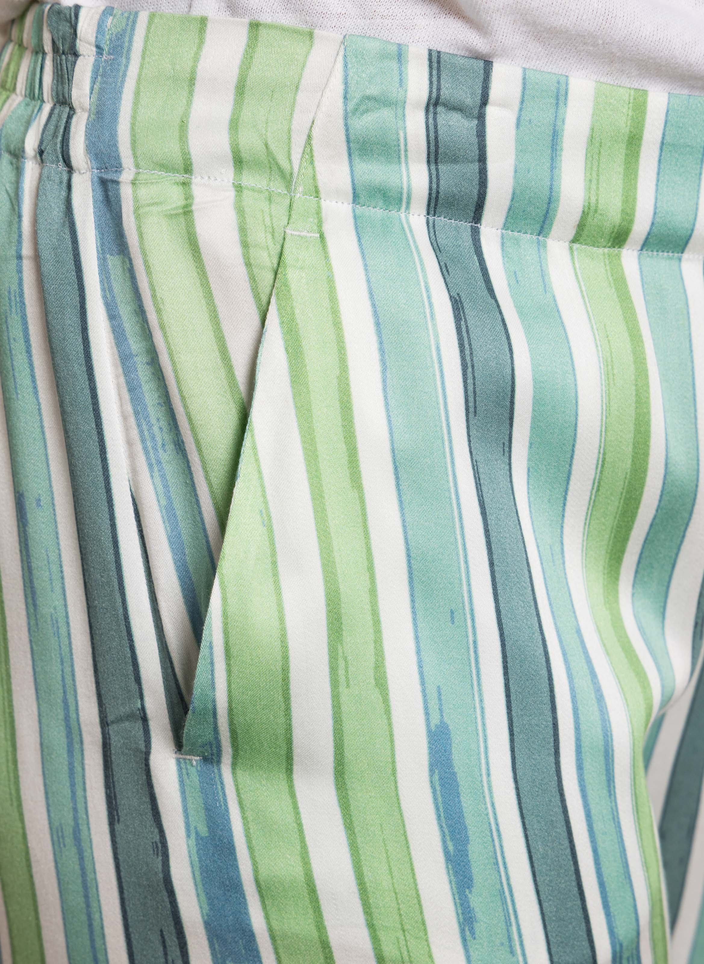 Norton printed straight trousers BELLA JONES Blue