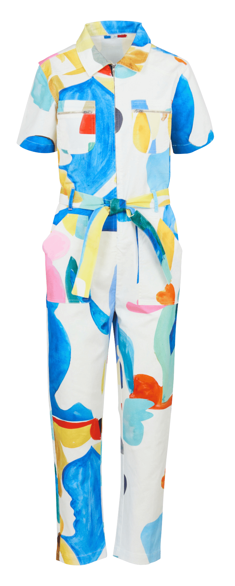 Bedruckter Overall mit klassischem Kragen G.KERO Mehrfarbig