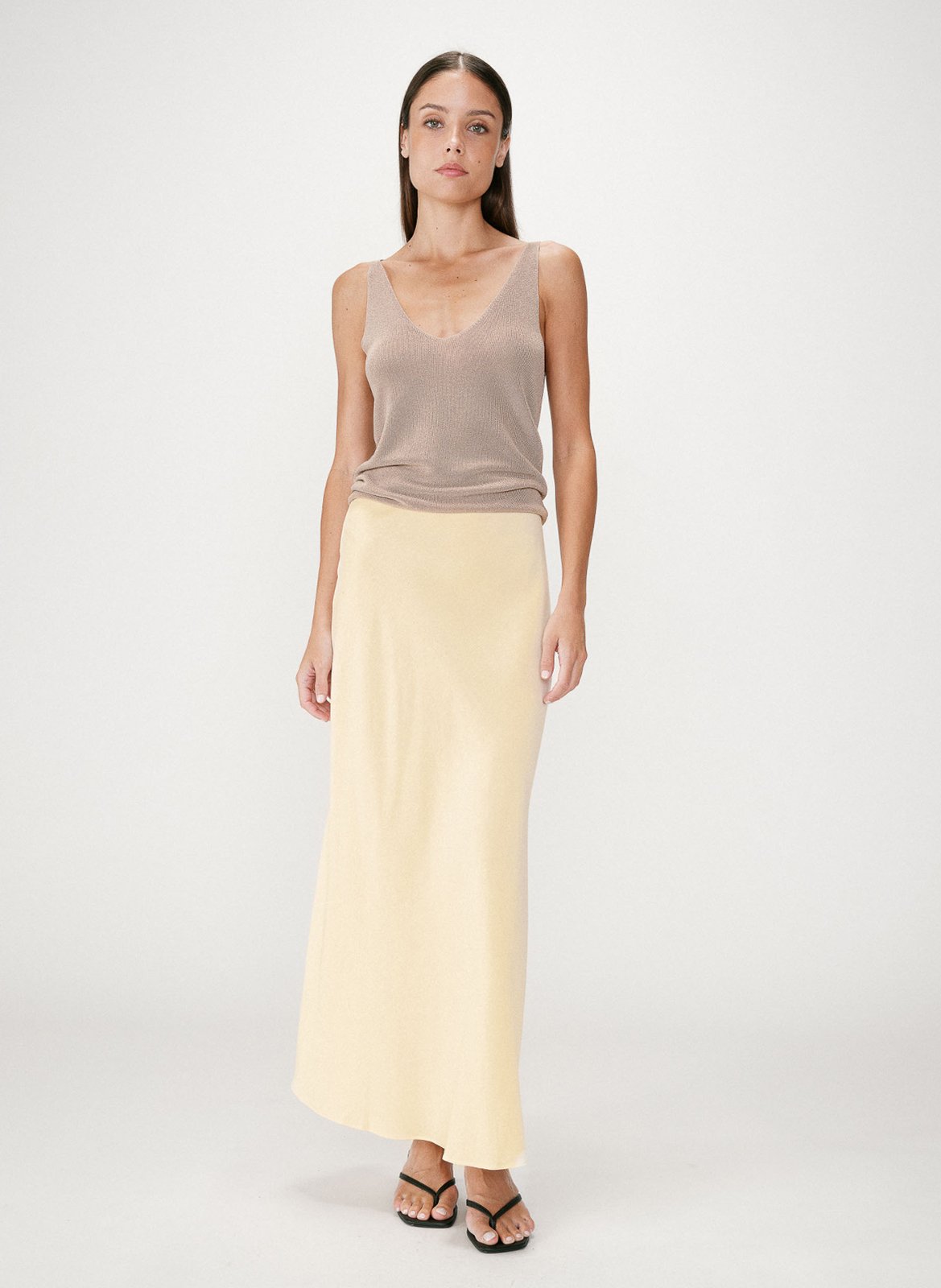 Long A-line skirt GRACE ET MILA Yellow