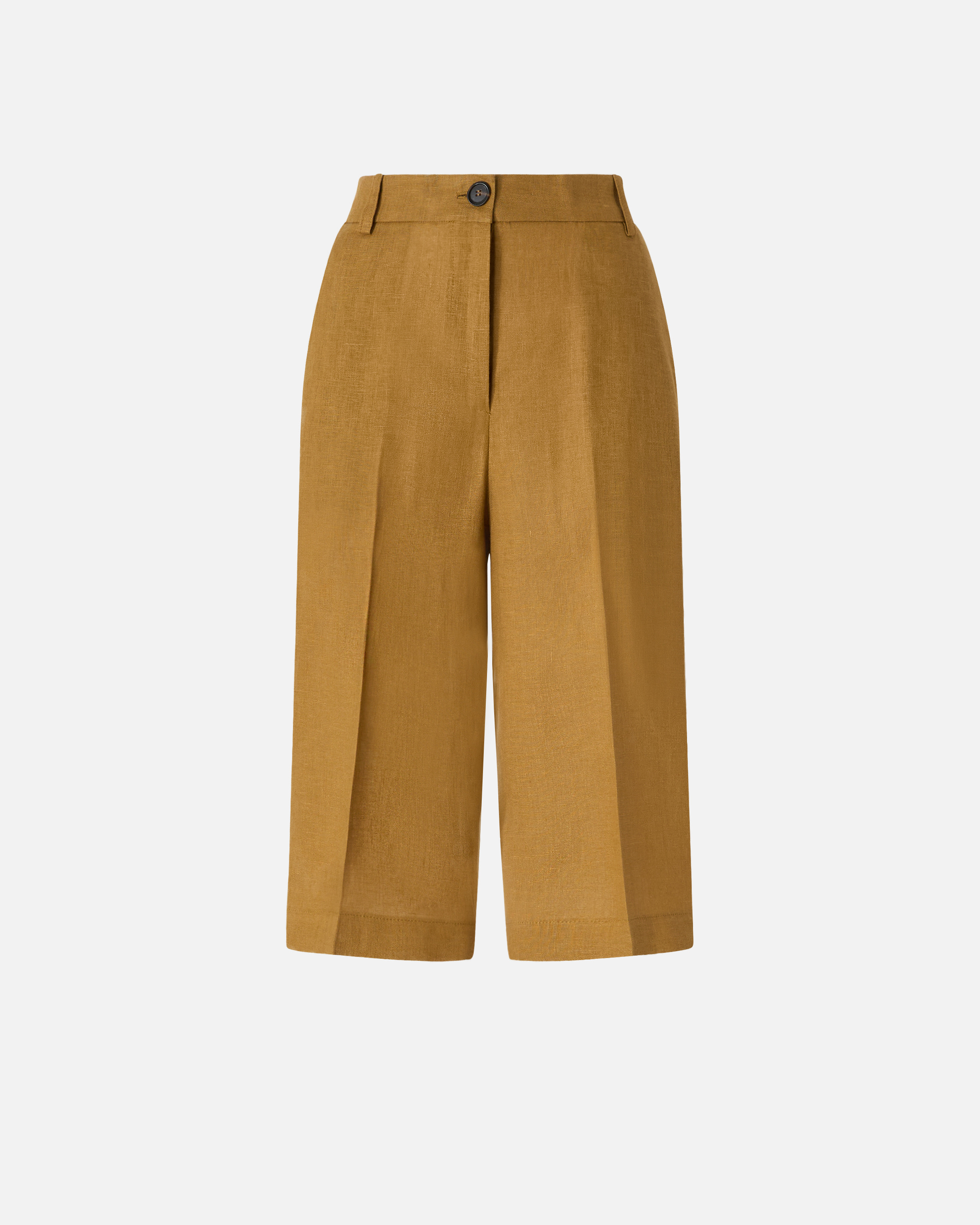 Bermuda en lin à pli marqué PINKO Orange