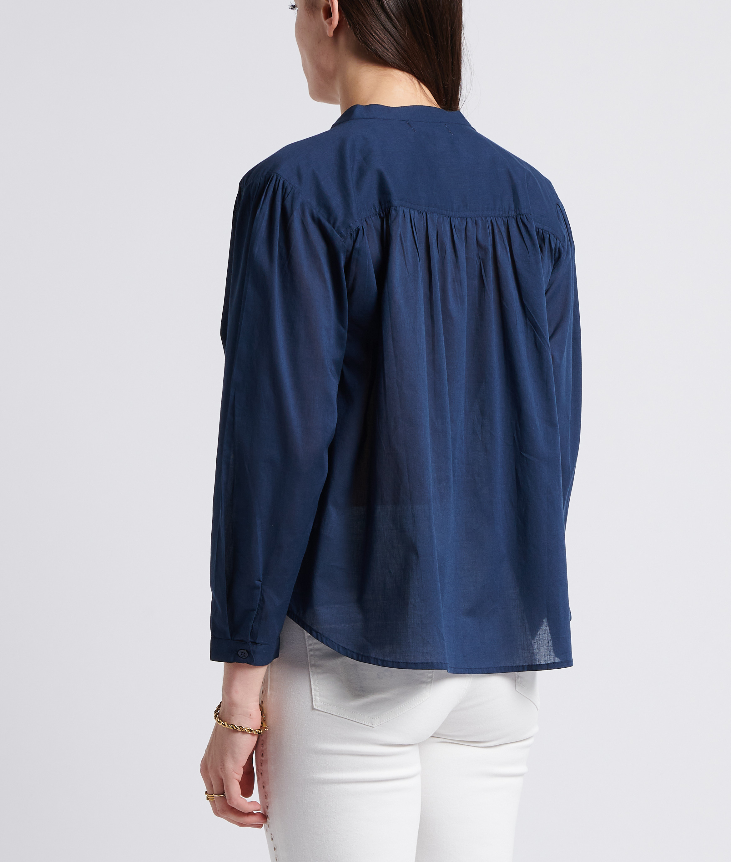 Loose-fit cotton blouse LA PETITE ETOILE Blue