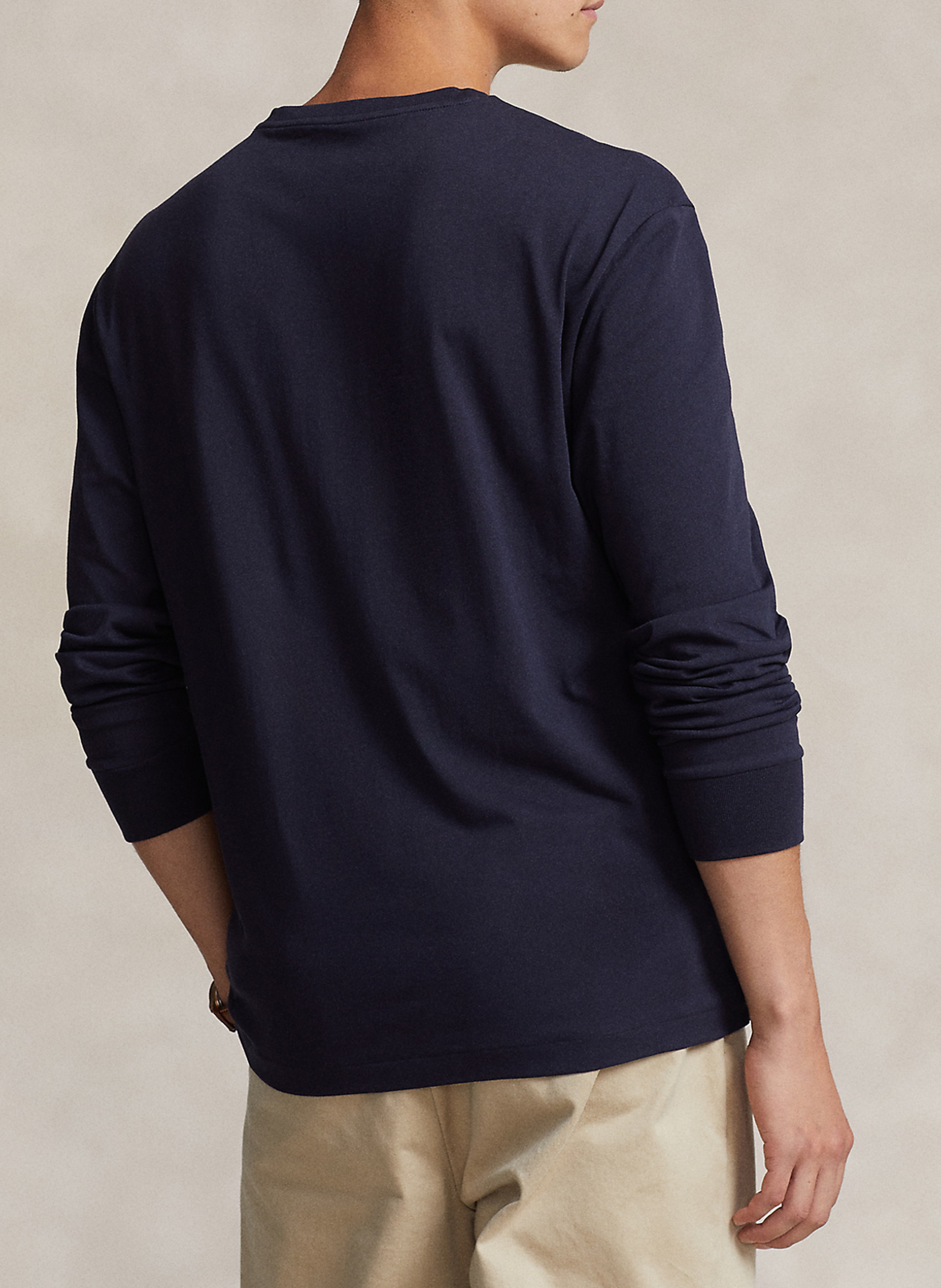 Langarm-T-Shirt mit Rundhalsausschnitt POLO RALPH LAUREN Blau