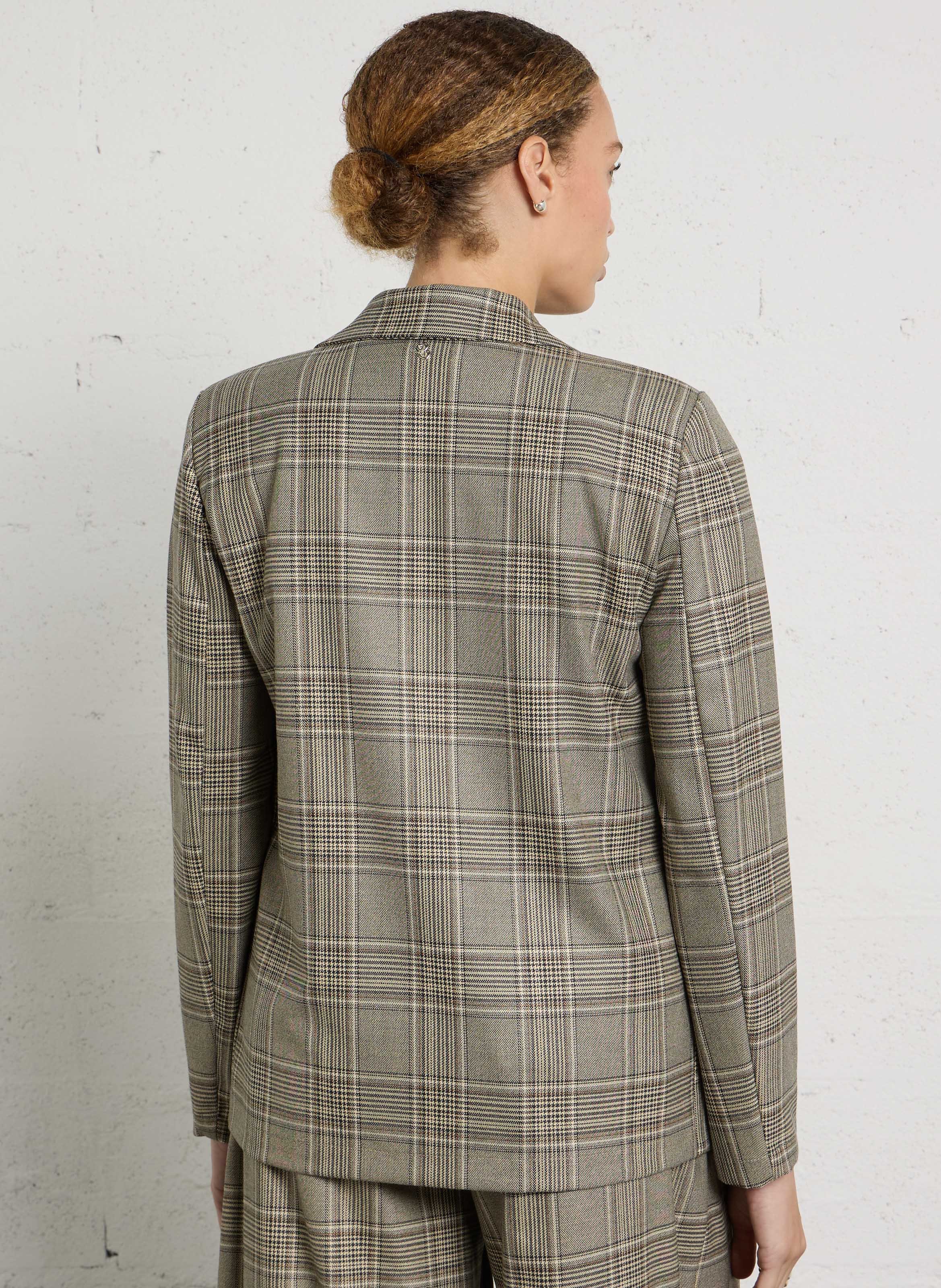 Straight patterned blazer PLEASE Beige