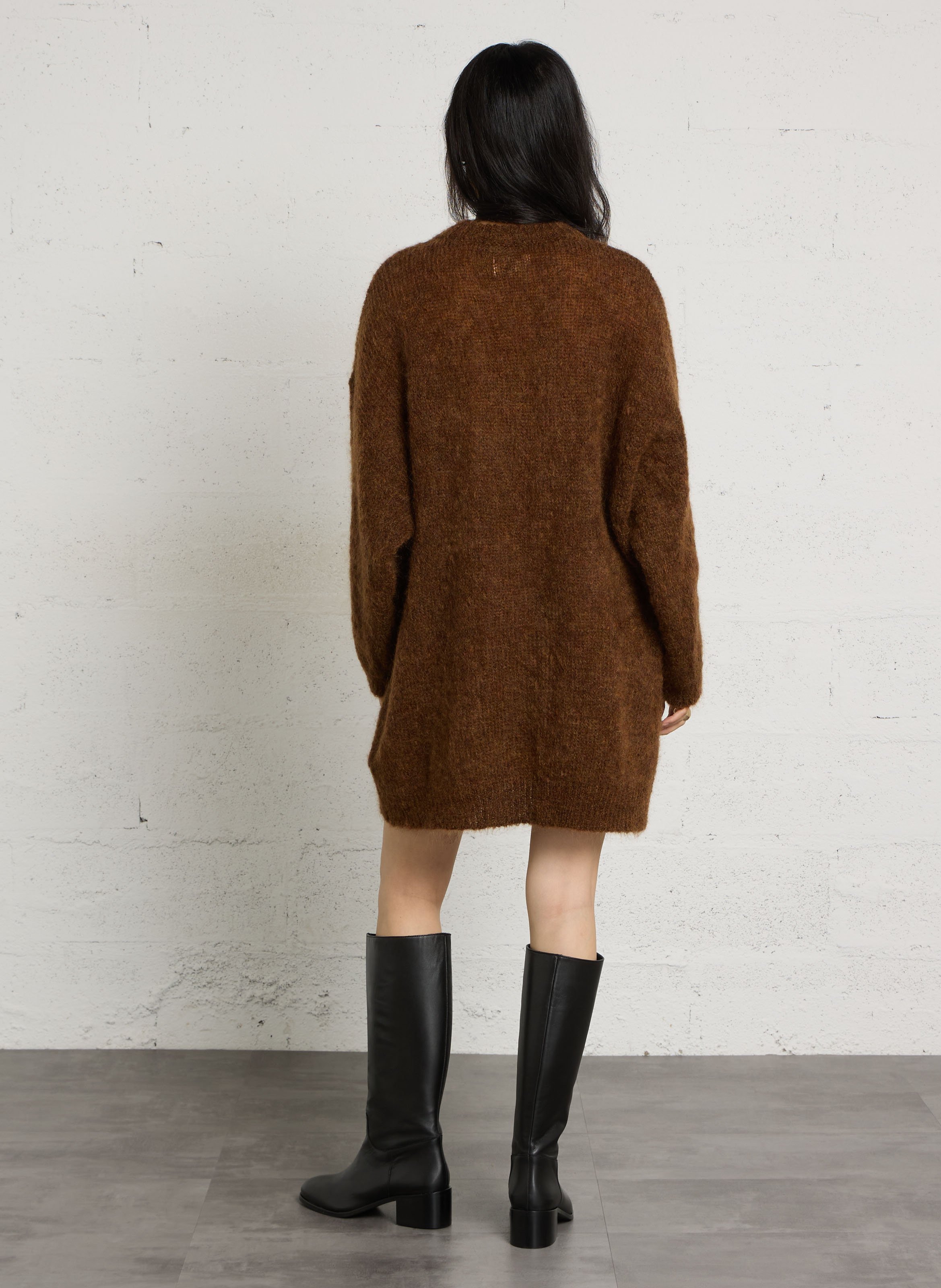 Leather mid-calf boots BOBBIES Black