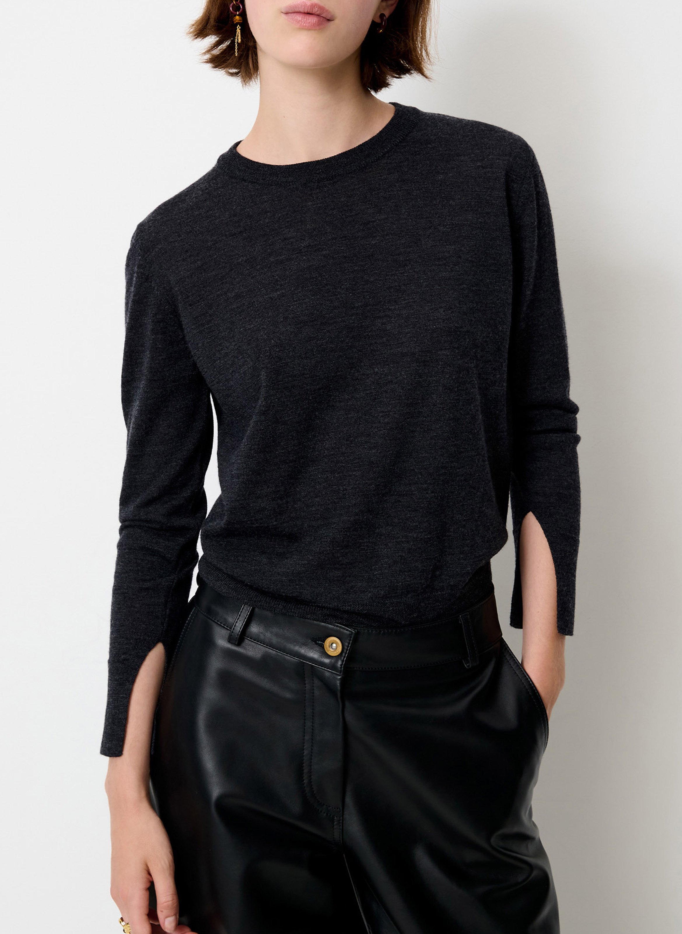 Abidjan wool round-neck sweater SESSUN