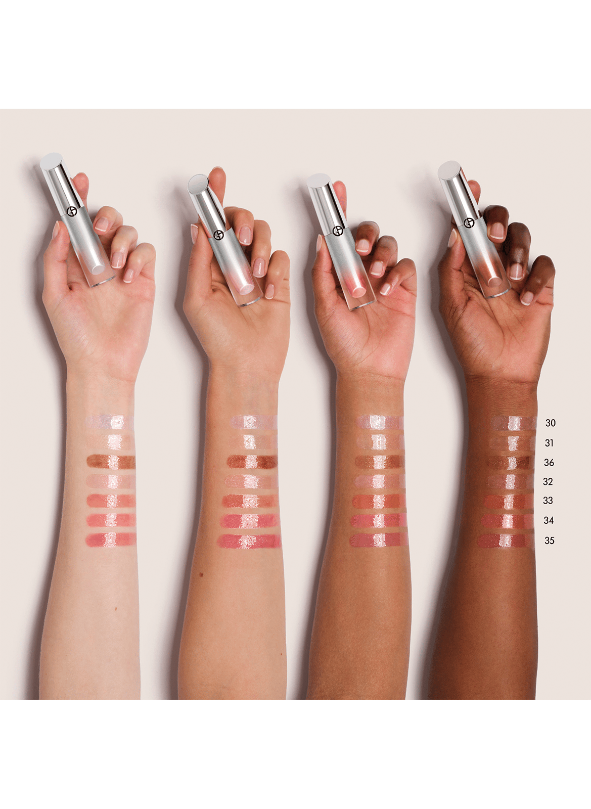 Prisma Glass Glänzender aufpolsternder Lipgloss ARMANI Rose