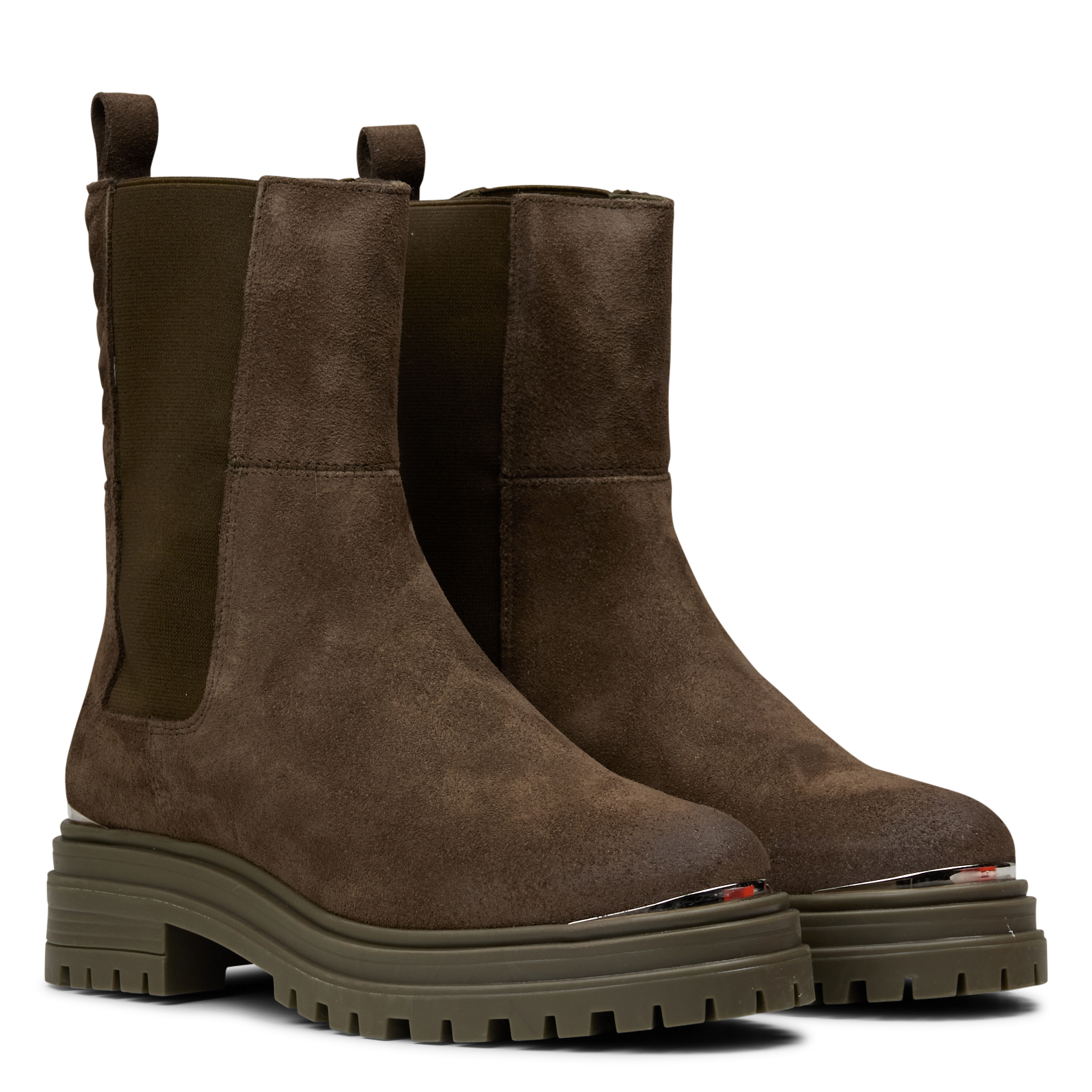 Suède boots IKKS Kaki