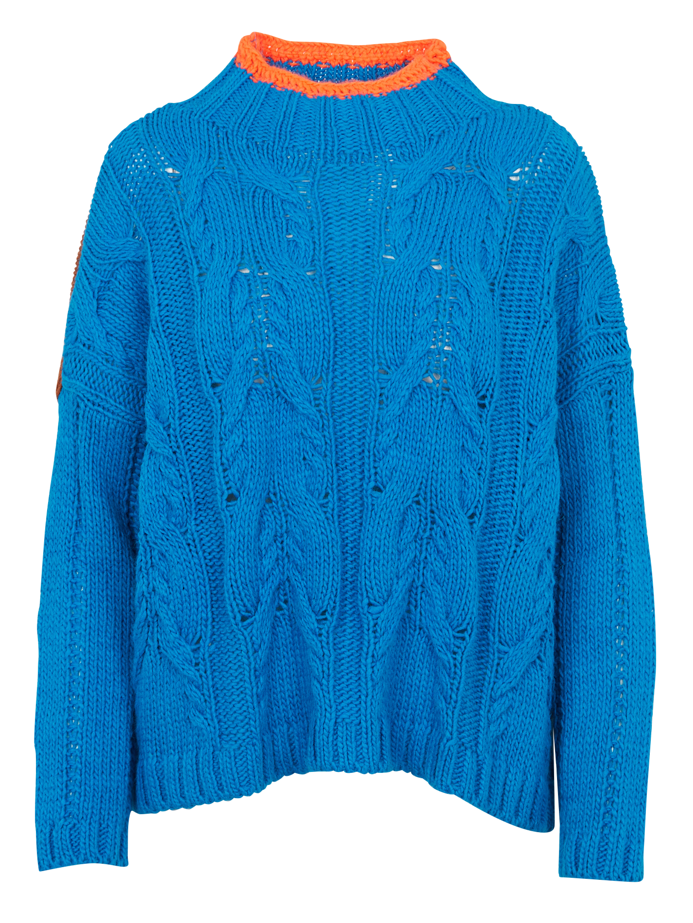 Pull ample col montant contrasté  DR BLOOM Multicolore