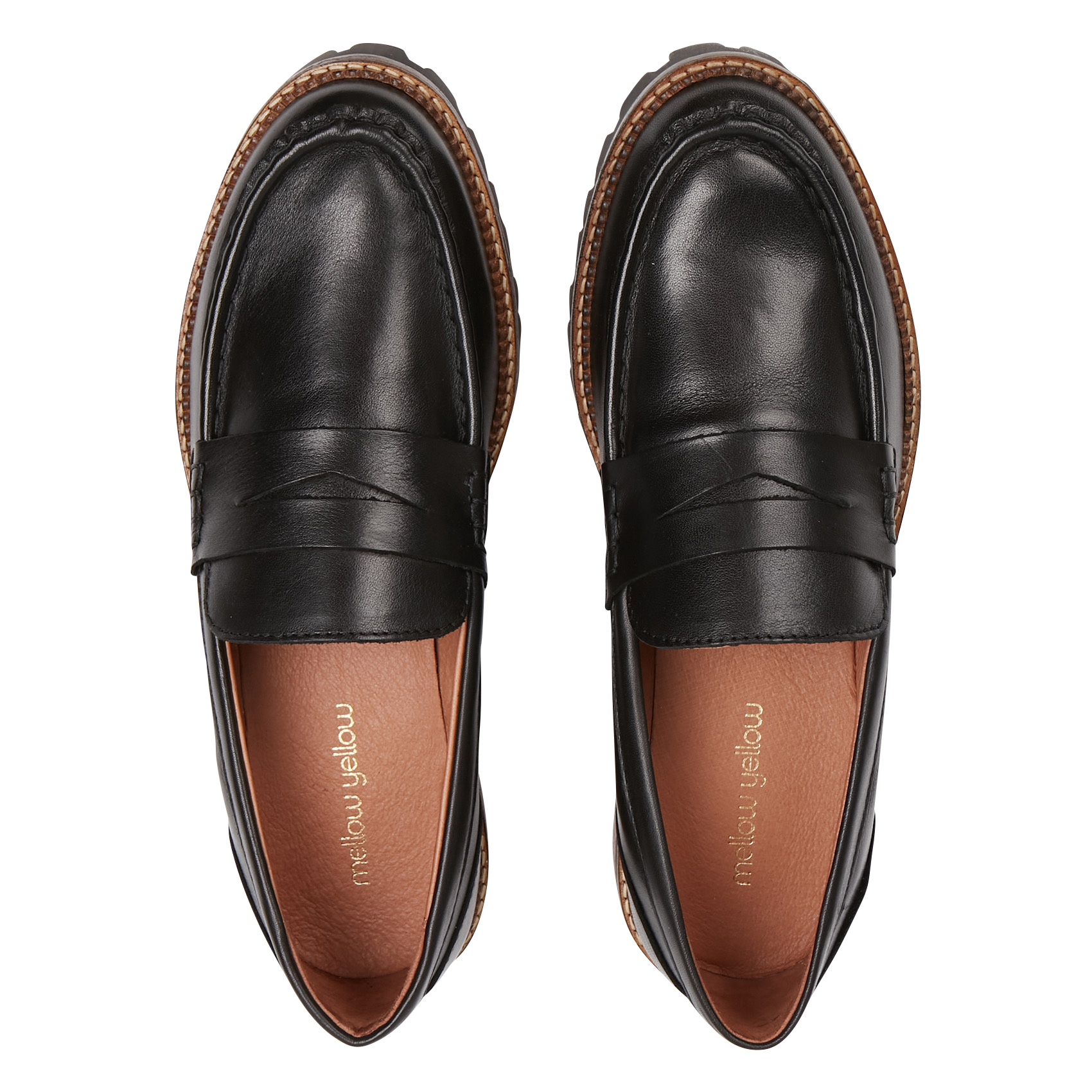 Ledermokassins MELLOW YELLOW Schwarz