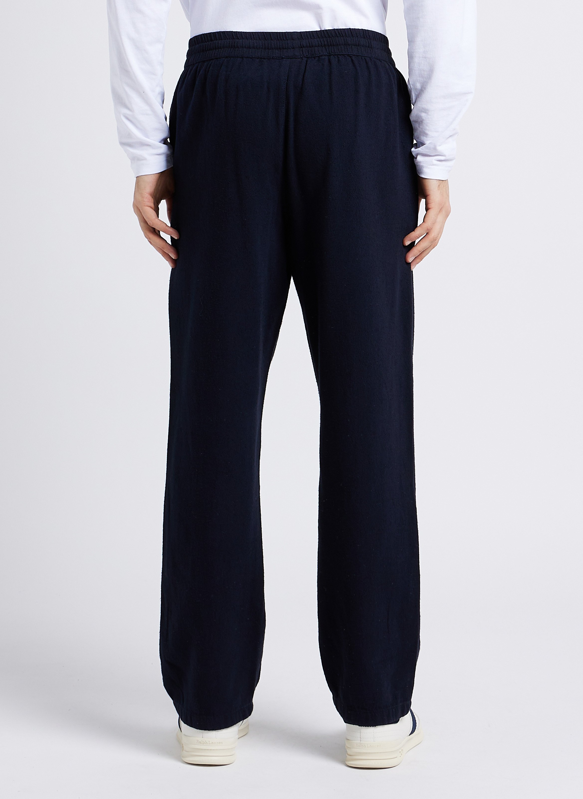 Pantalon droit en coton biologique KNOWLEDGE COTTON APPAREL Bleu
